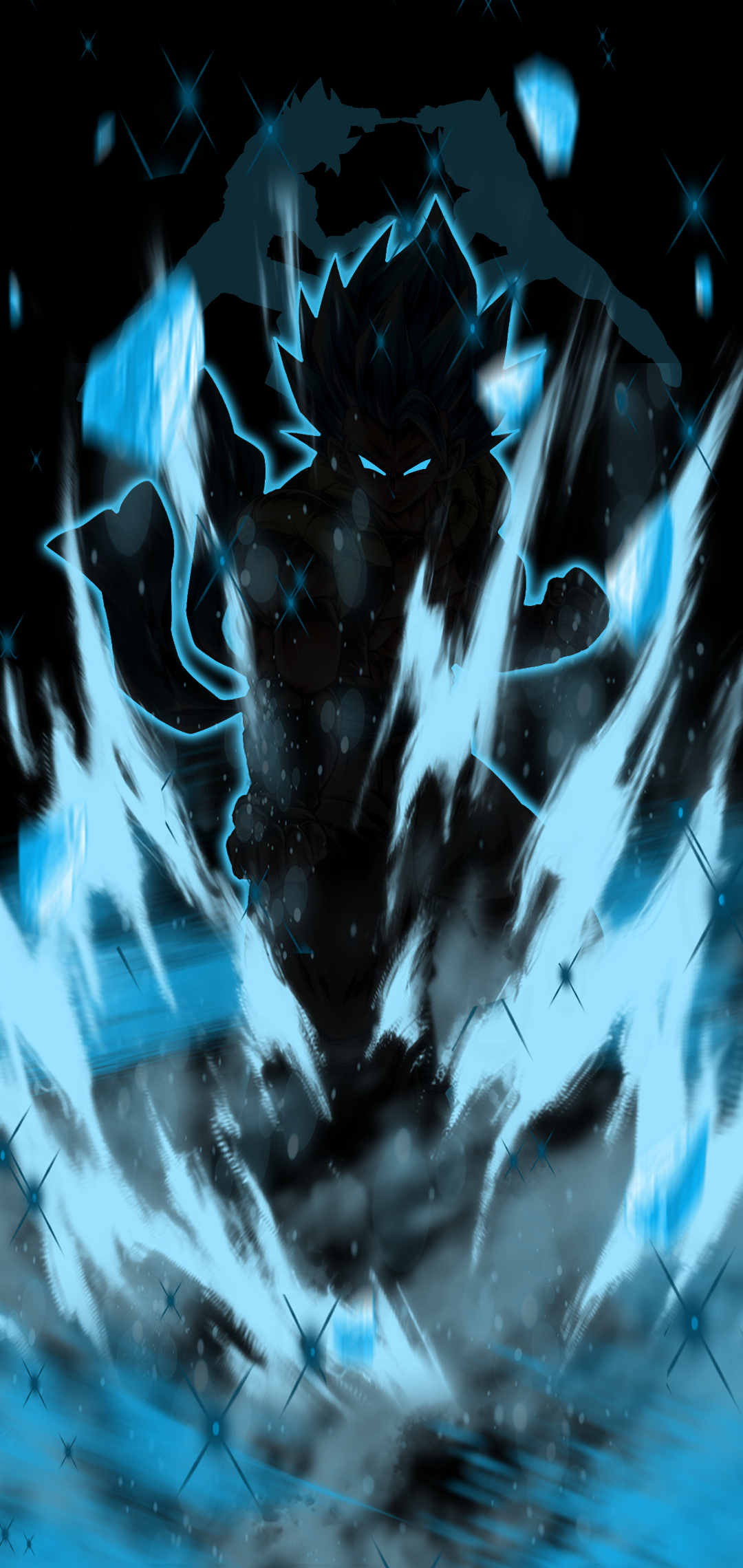 Gogeta Blue Minimalist Wallpaper. Vote