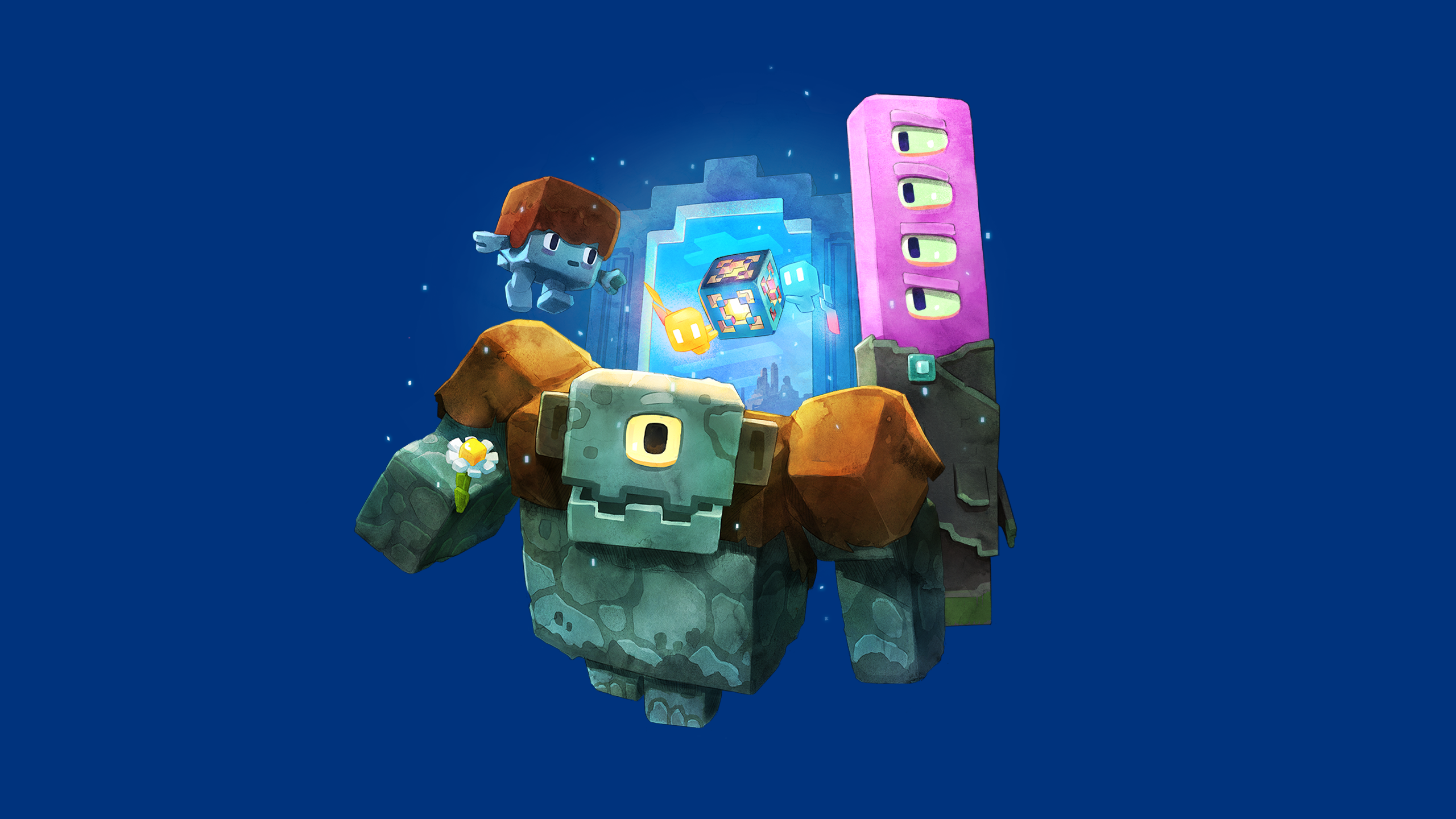 Minecraft Legends: Golem HD Wallpaper