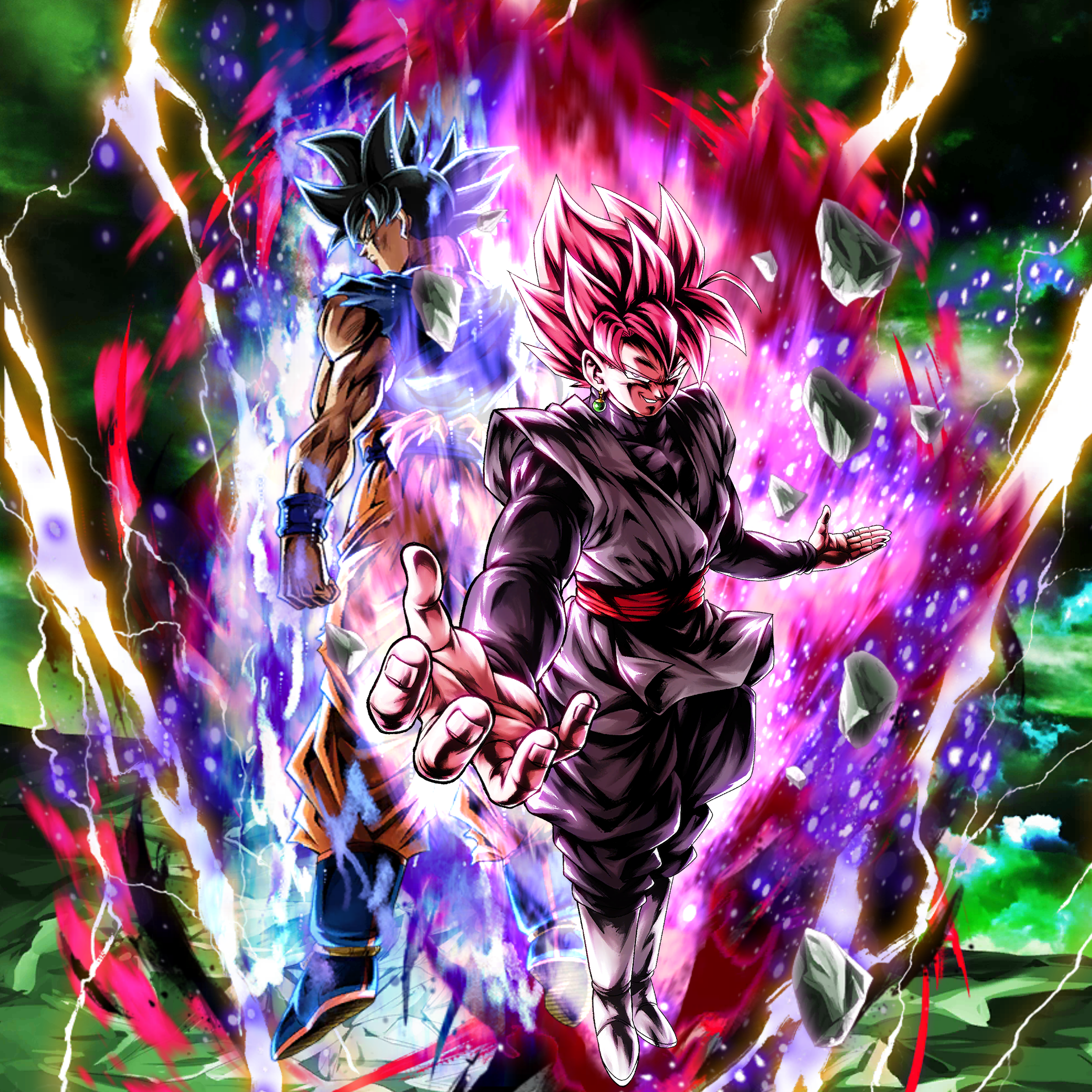 Ultra Instinct Goku as background Art