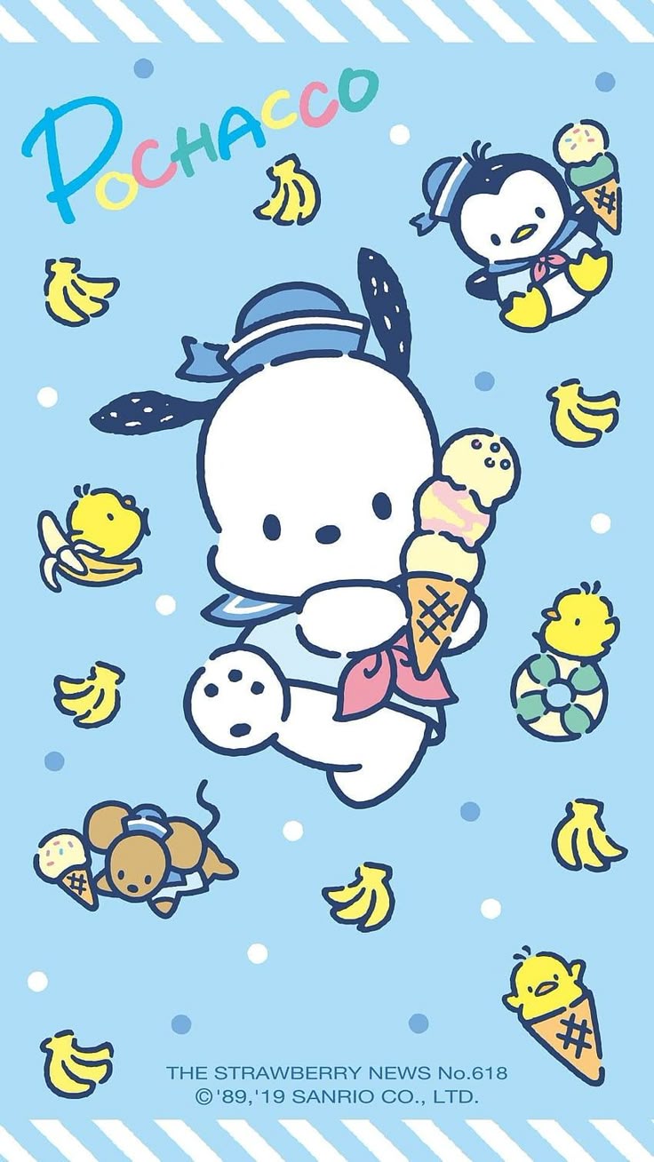 Pochacco. Hello Kitty Characters