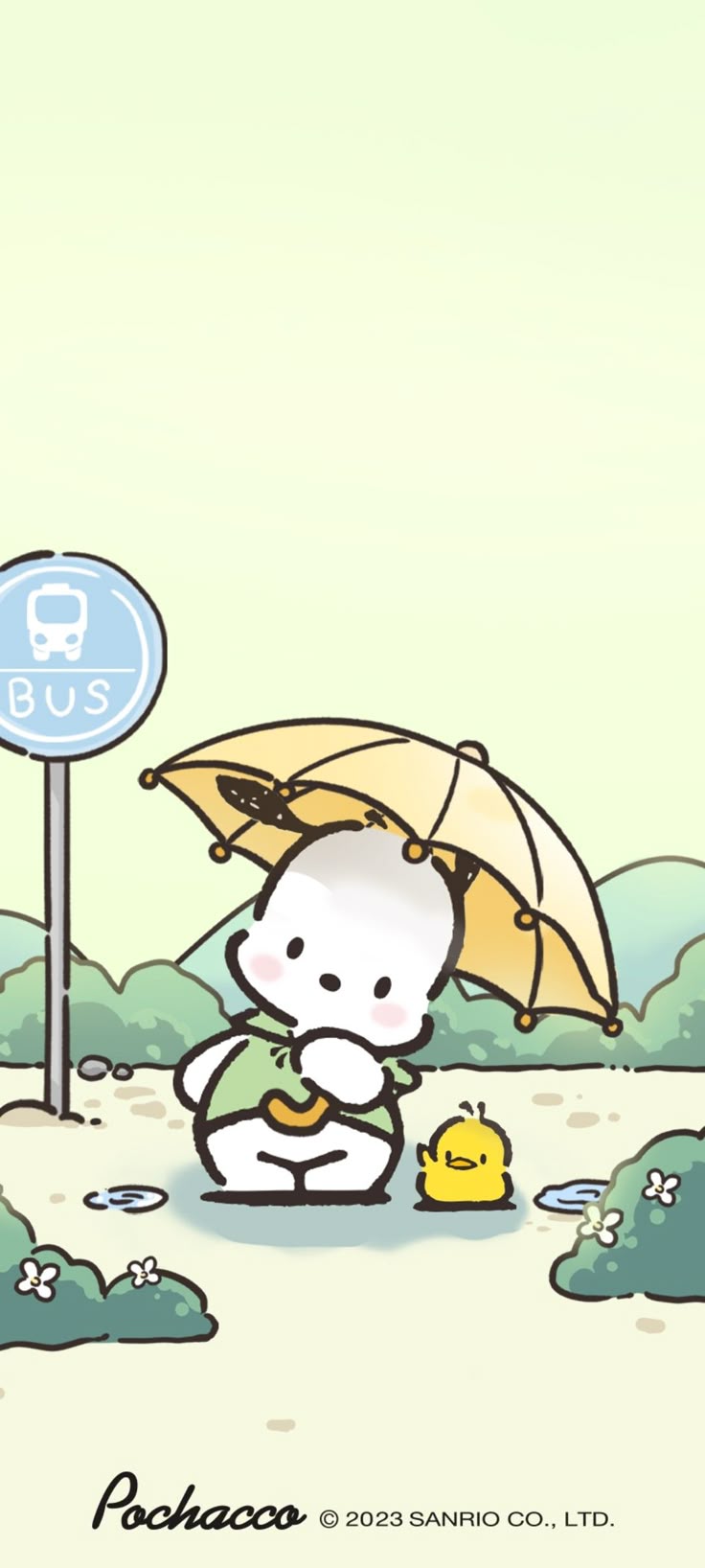 Wallpaper Pochacco fresh summer