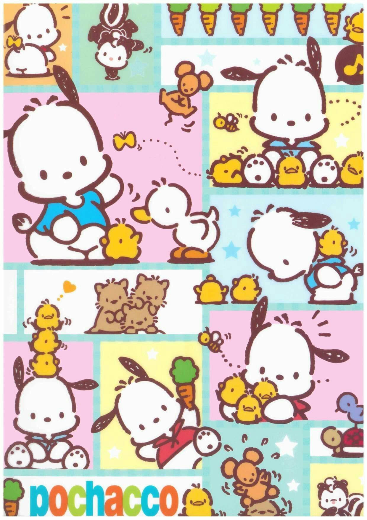Pochacco Art With Sanrio Friends
