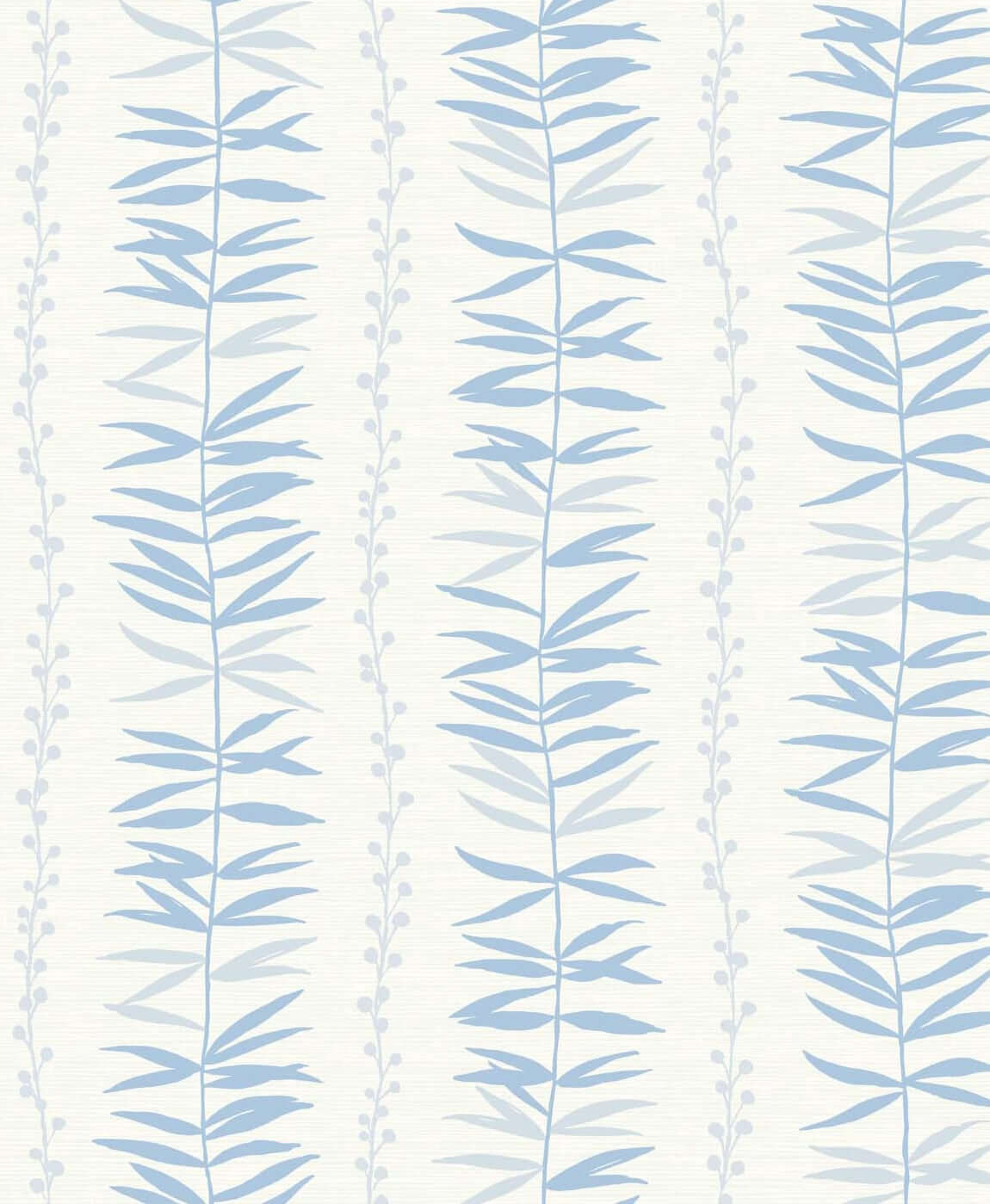 Seabrook Designs Summer Garland Sky Blue Wallpaper