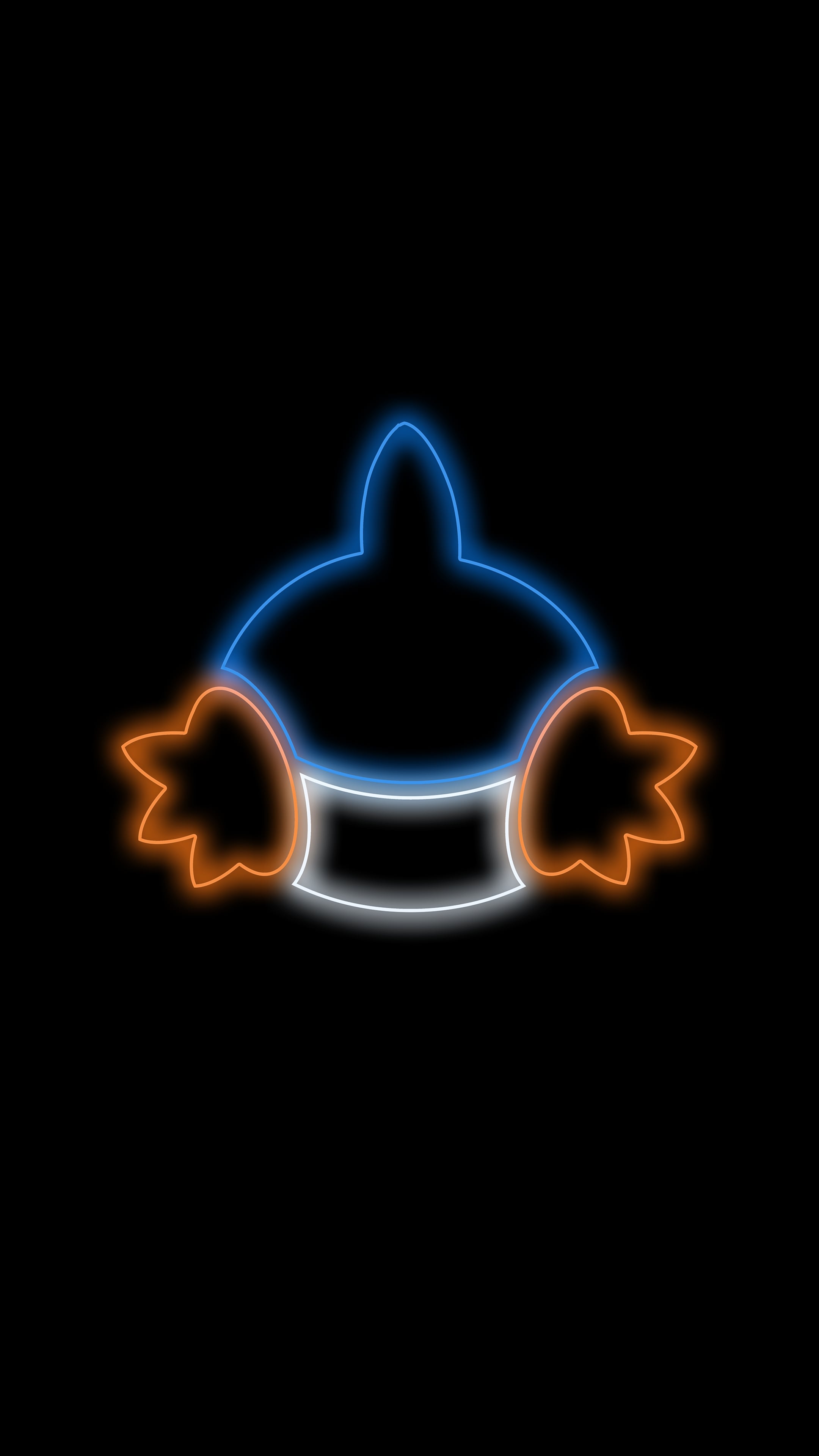 I made a neon Mudkip wallpaper, for fun and cause I love Mudkip so much