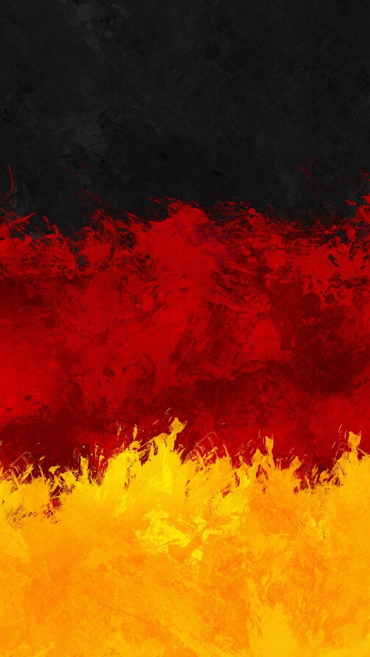 German Flag Abstract Painting