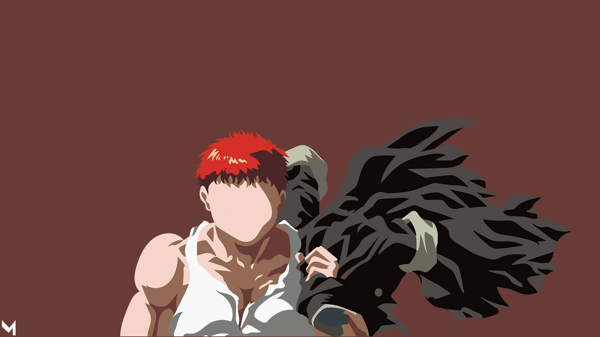 Young Baki HD Vector Wallpaper