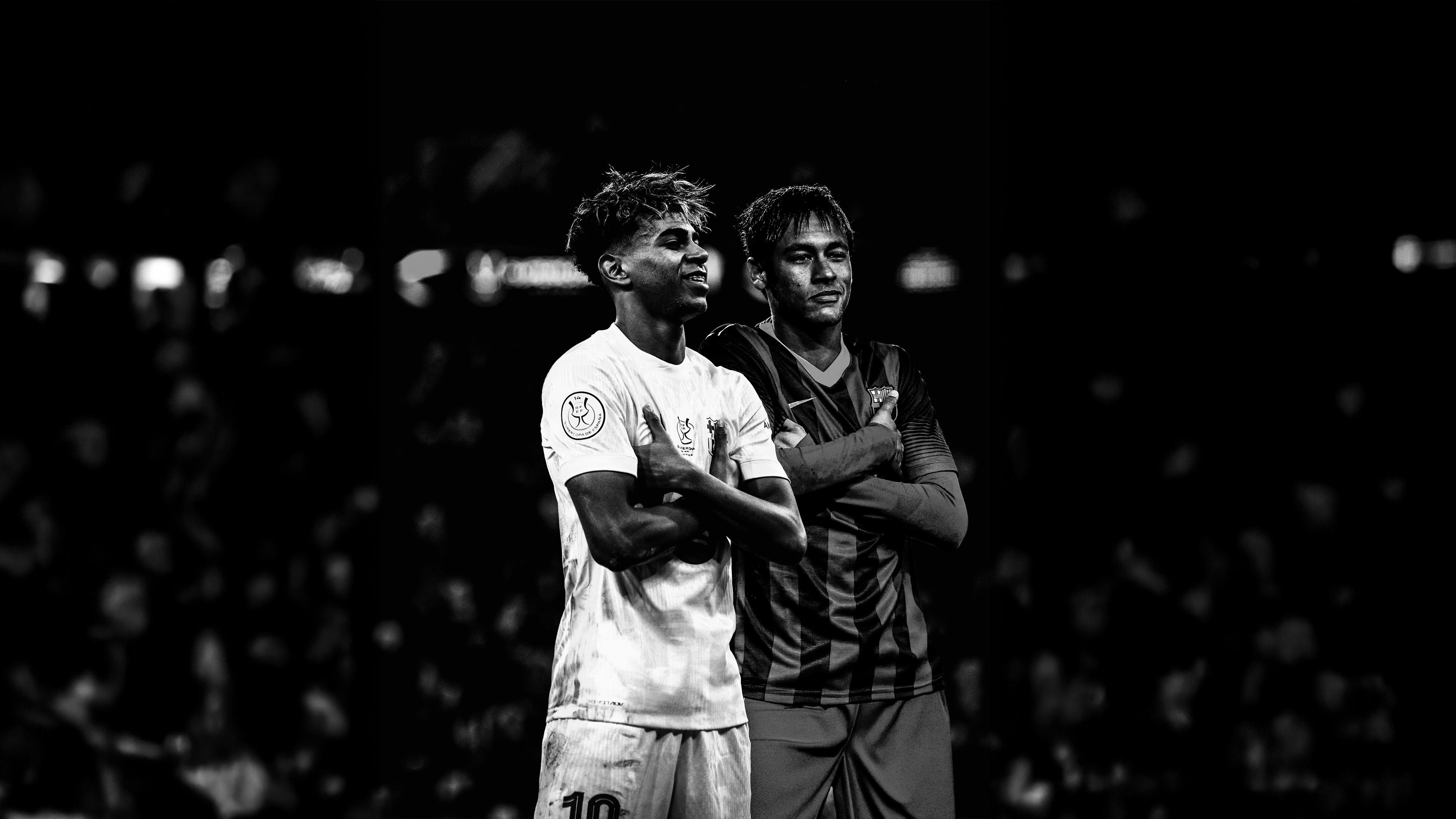 Neymar x Yamal Wallpaper (Desktop & Phone)