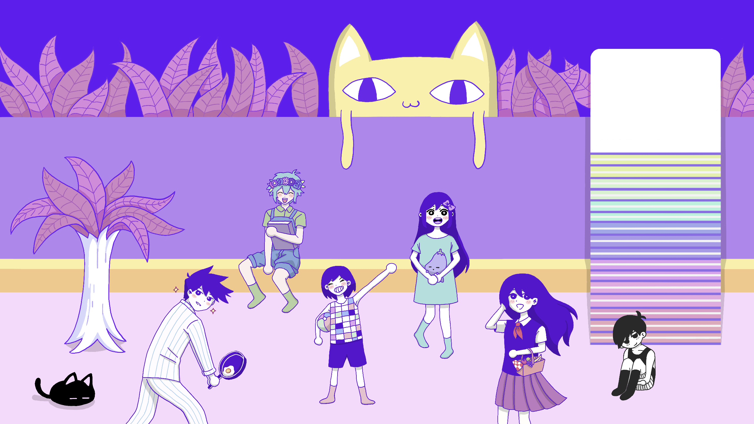 Drew a 2560 x 1440 Omori Wallpaper!, r