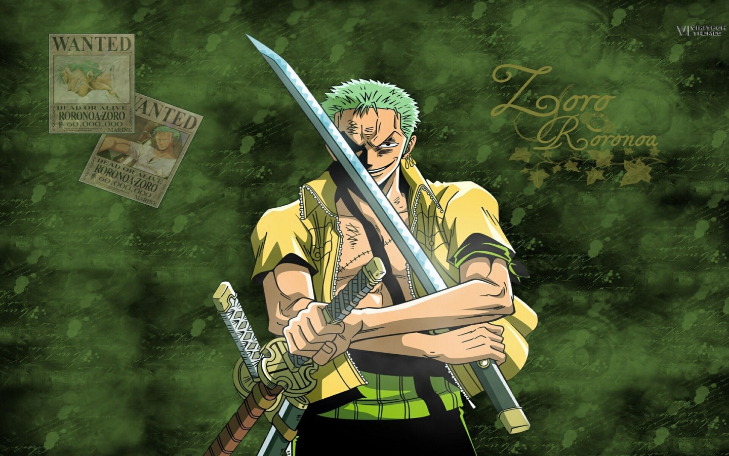 Anime character Roronoa Zoro Desktop