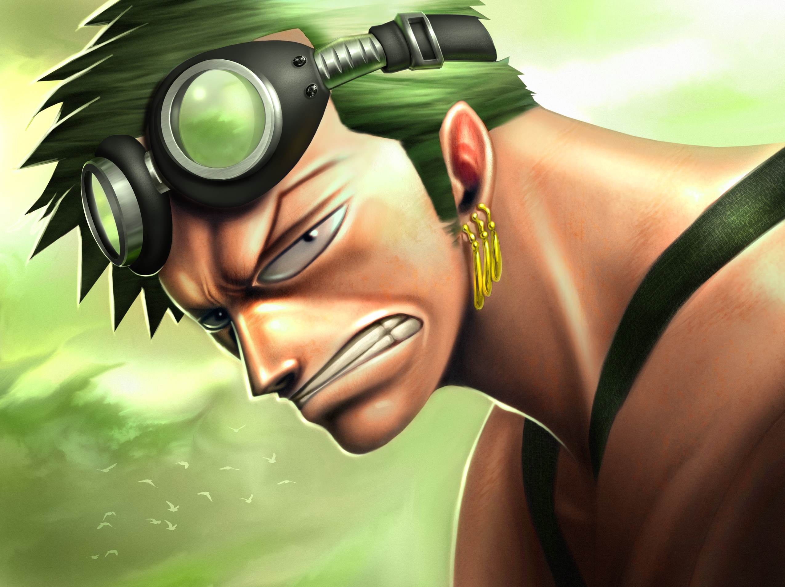 Wallpaper glasses, guy, anime, one