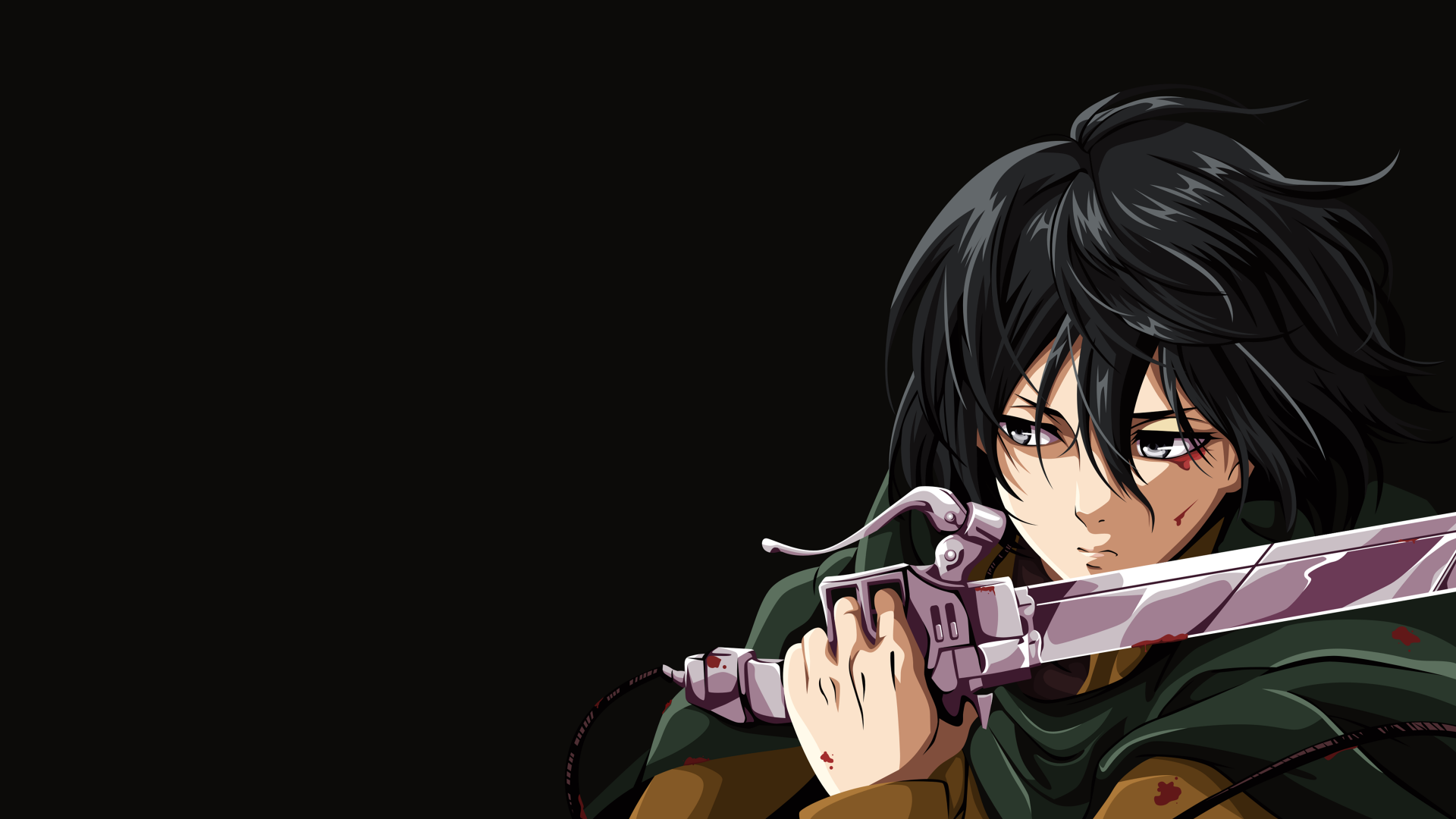 Mikasa Ackerman Wallpaper 4K, Artwork