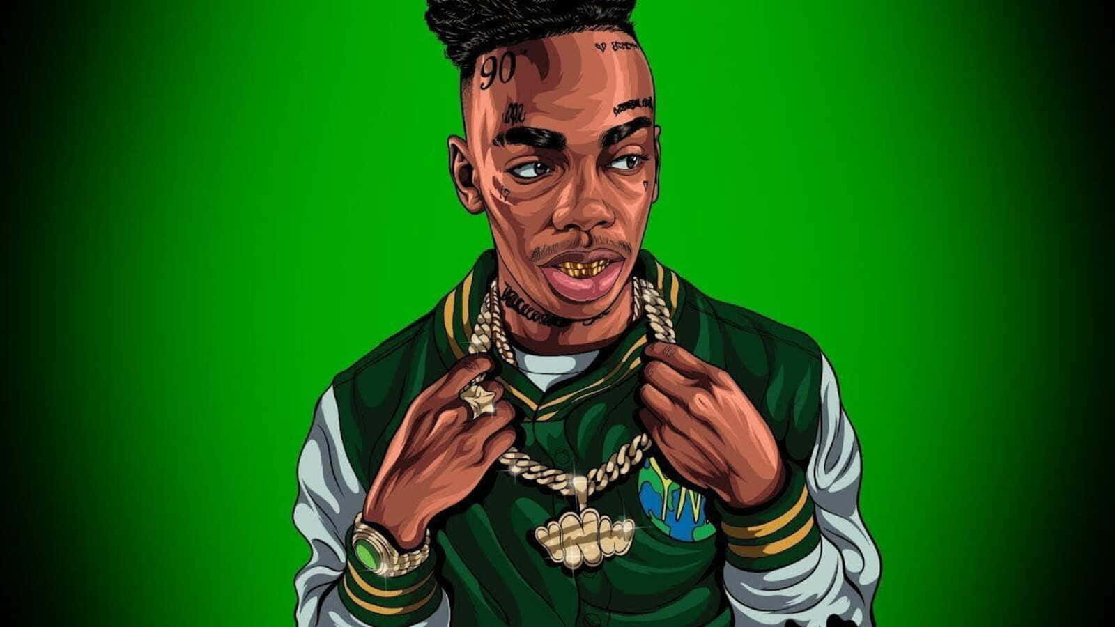 Ynw Melly Cartoon Wallpaper