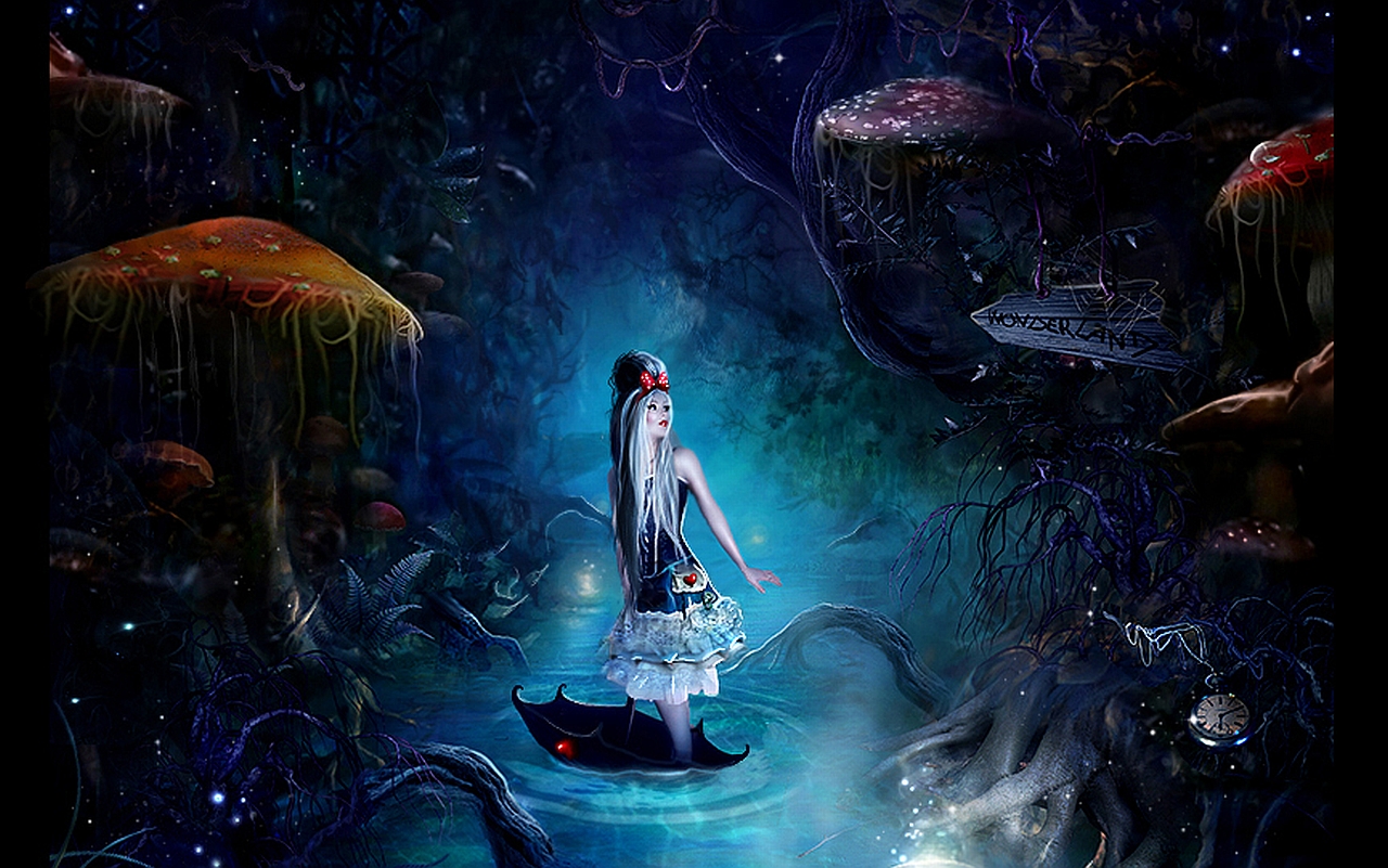HD desktop wallpaper: Fantasy, Alice