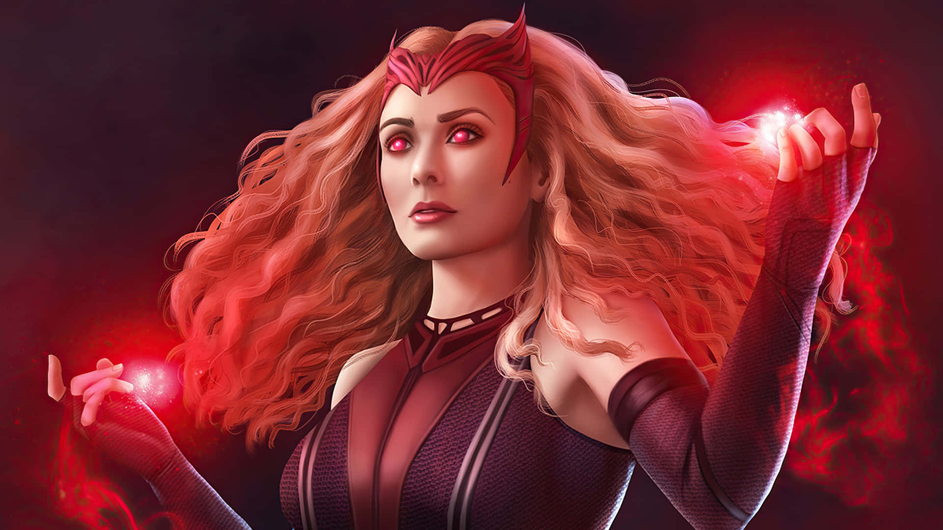 Scarlet Witch Mystical Power Display