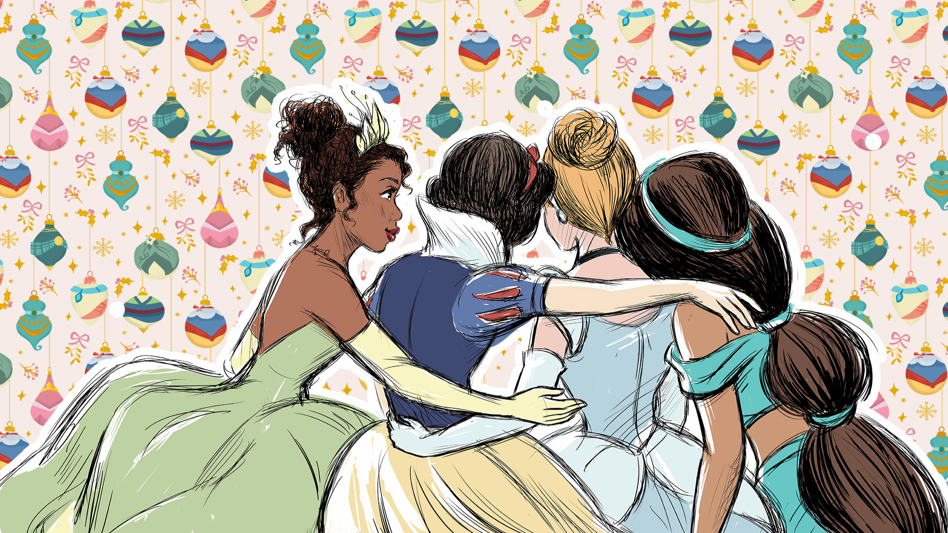 Disney Princess Christmas Wallpaper