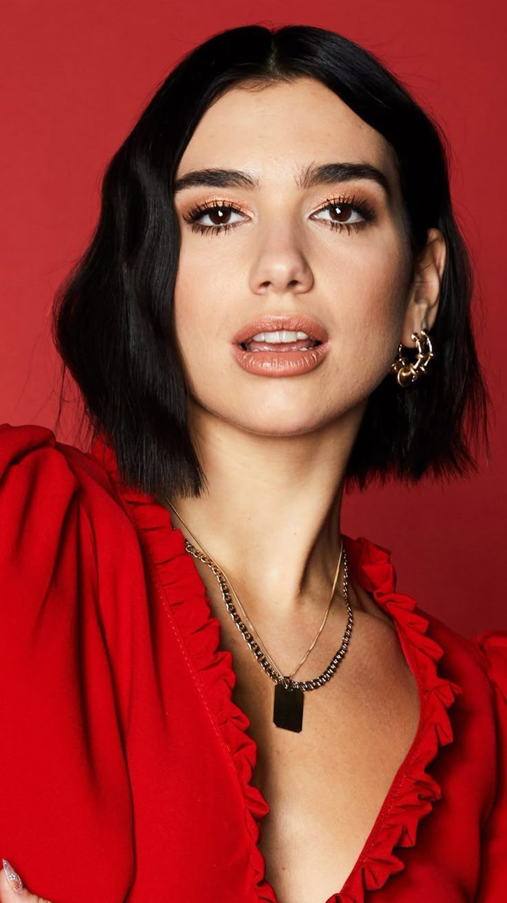 Dua Lipa In Red Dress 2019 4K Ultra HD