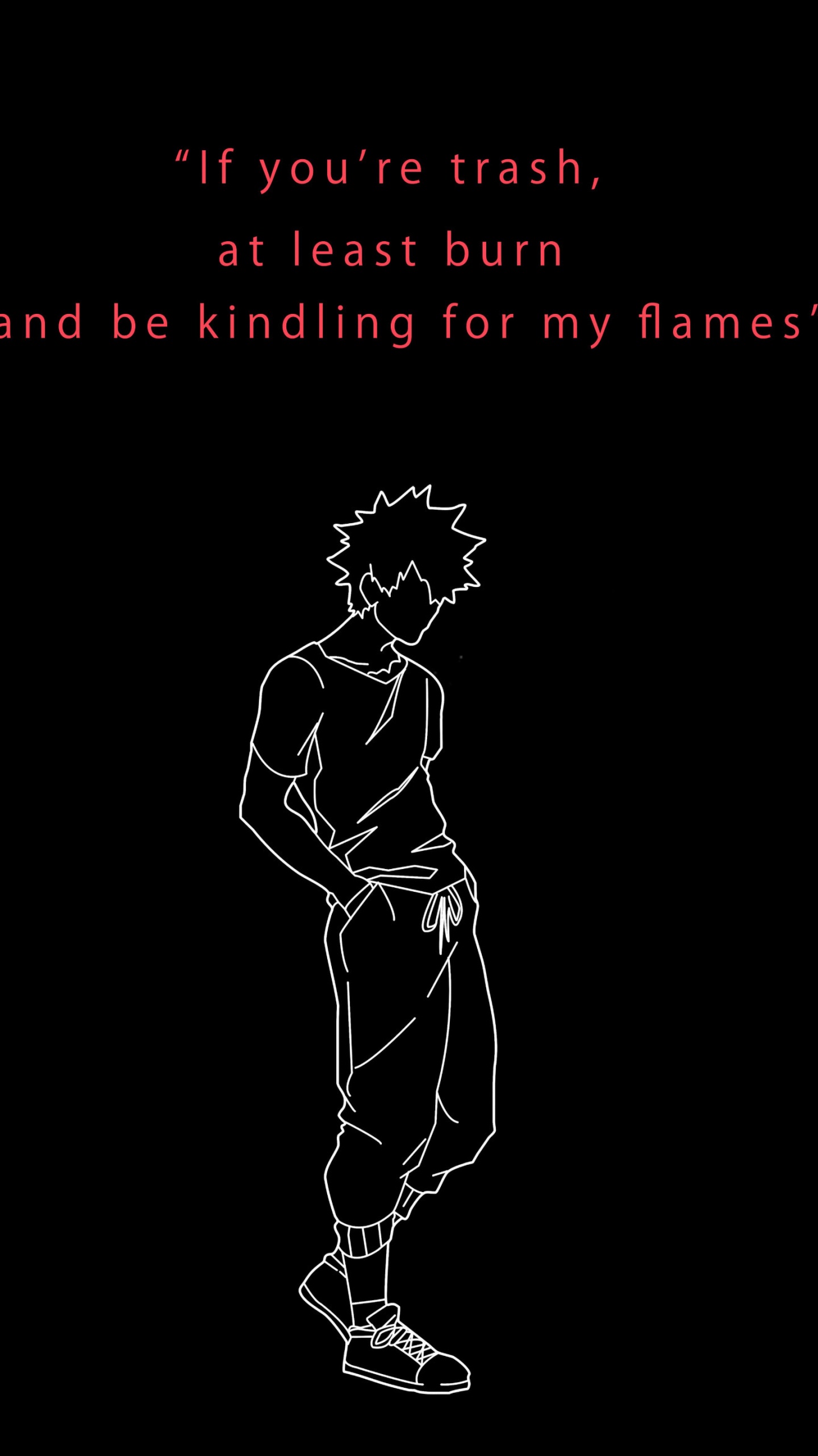 Dabi quotes Wallpaper 4K, Minimalist