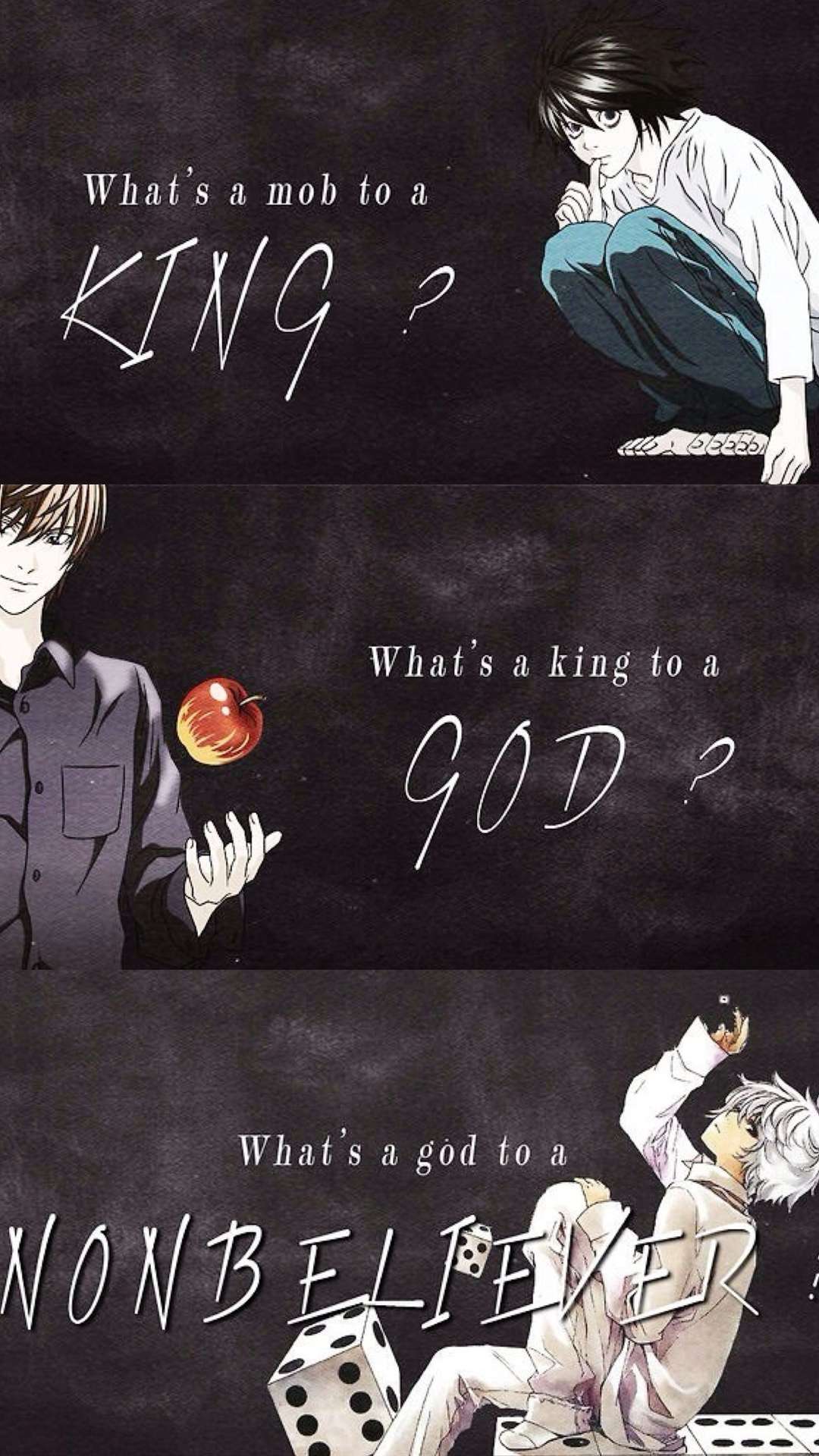 Anime Quotes Wallpaper for iPhone
