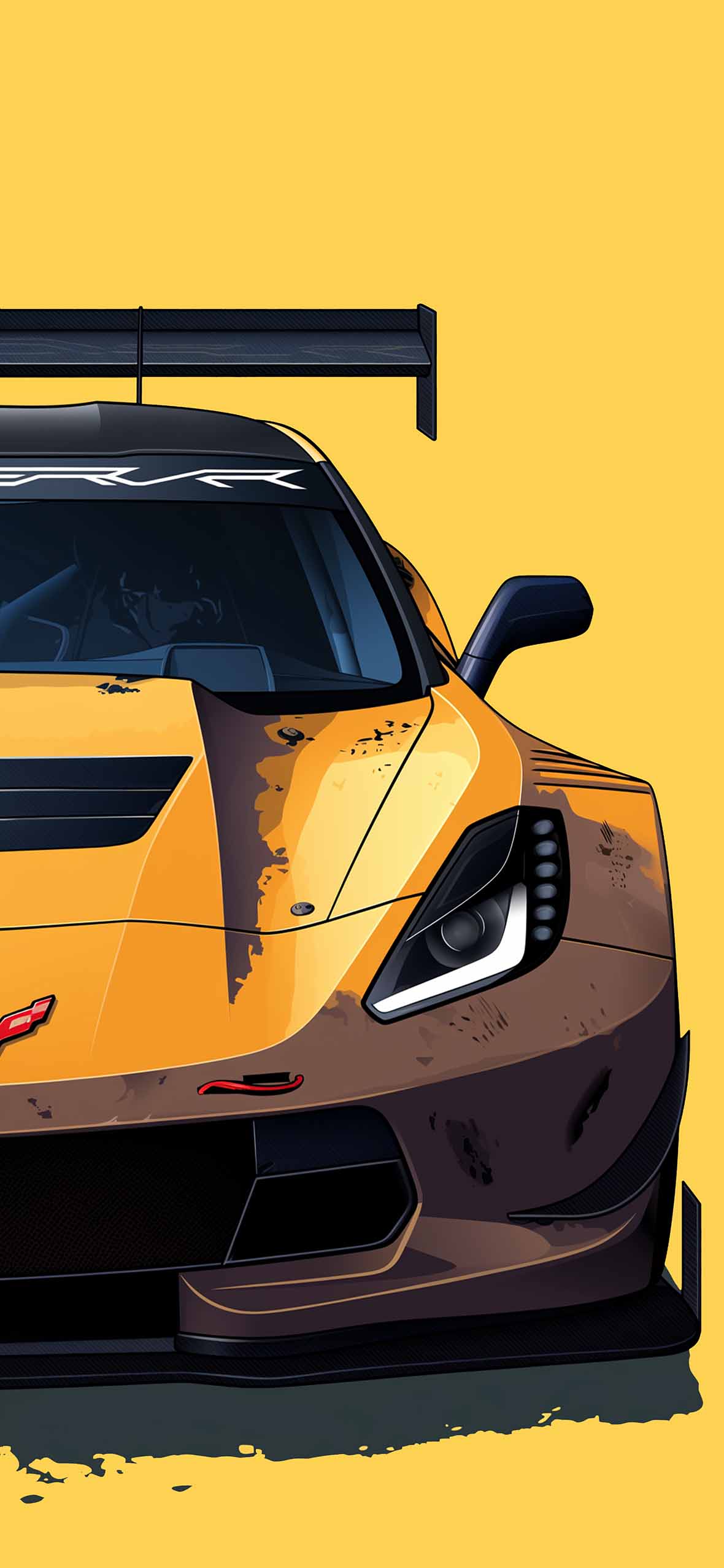 Chevrolet Corvette Yellow & Blue