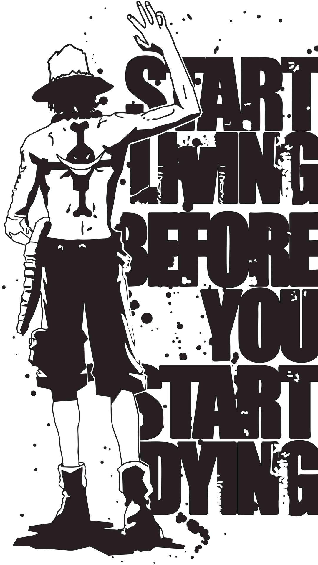 Anime Quotes Wallpaper for iPhone