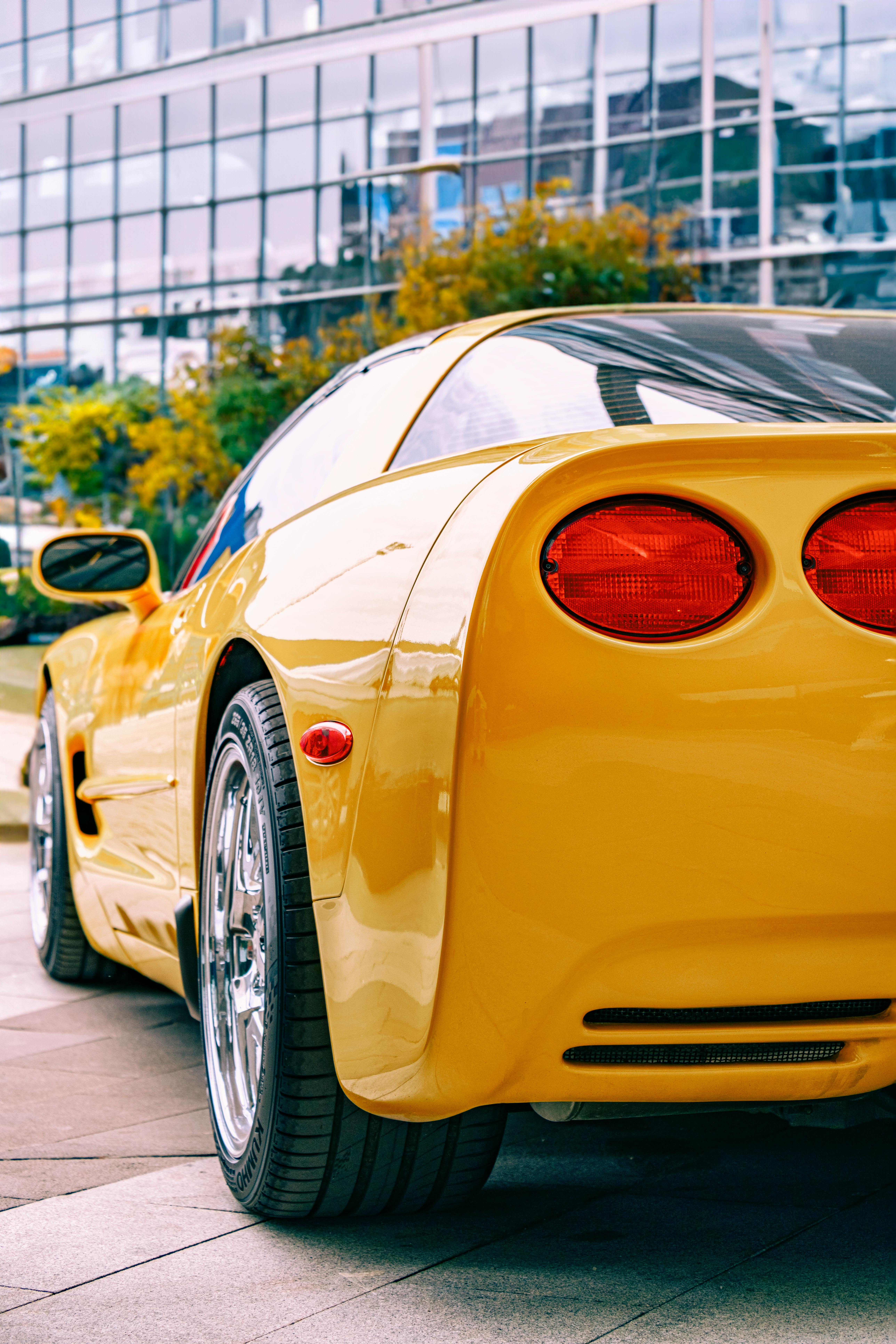 Yellow Chevrolet Corvette C5