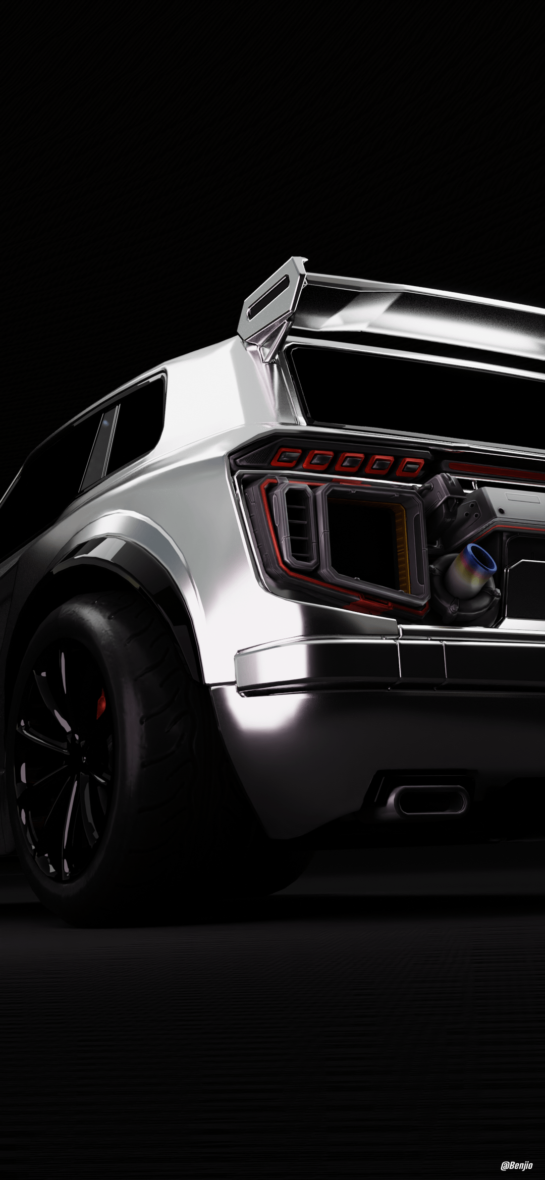 Fennec Phone Wallpaper! Made In Blender