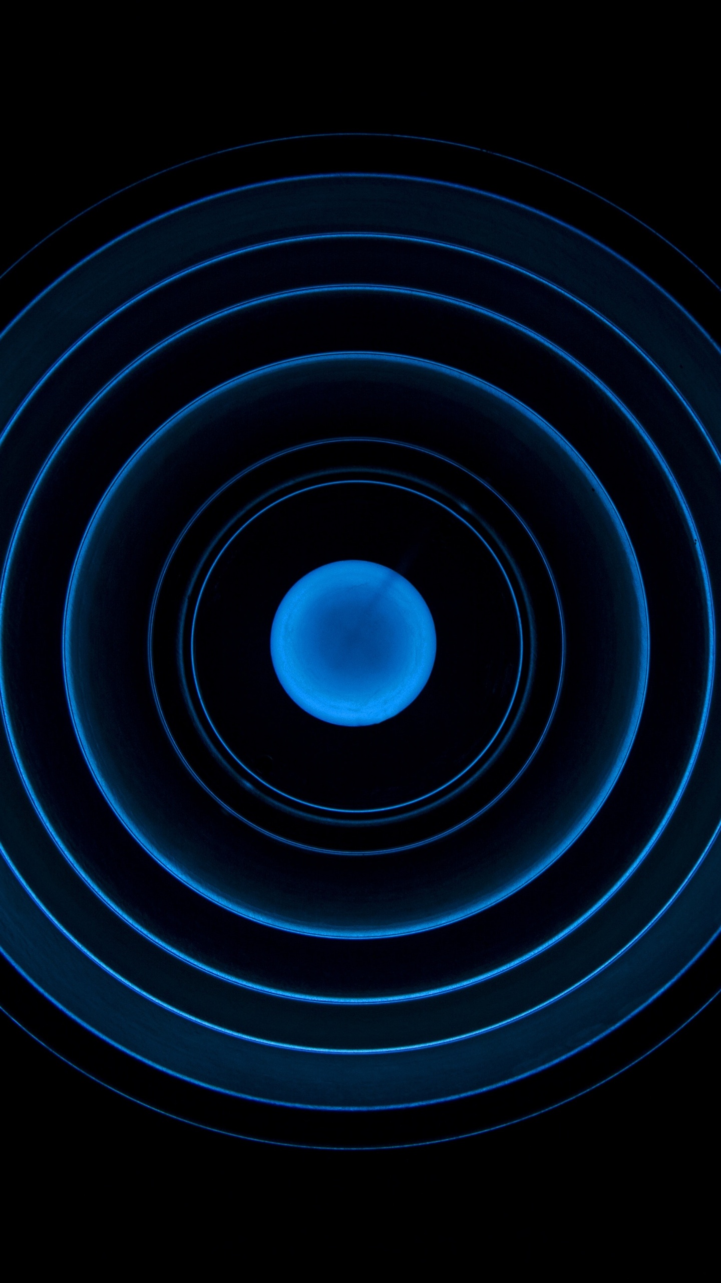 Circles Wallpaper 4K, Illusion, Black
