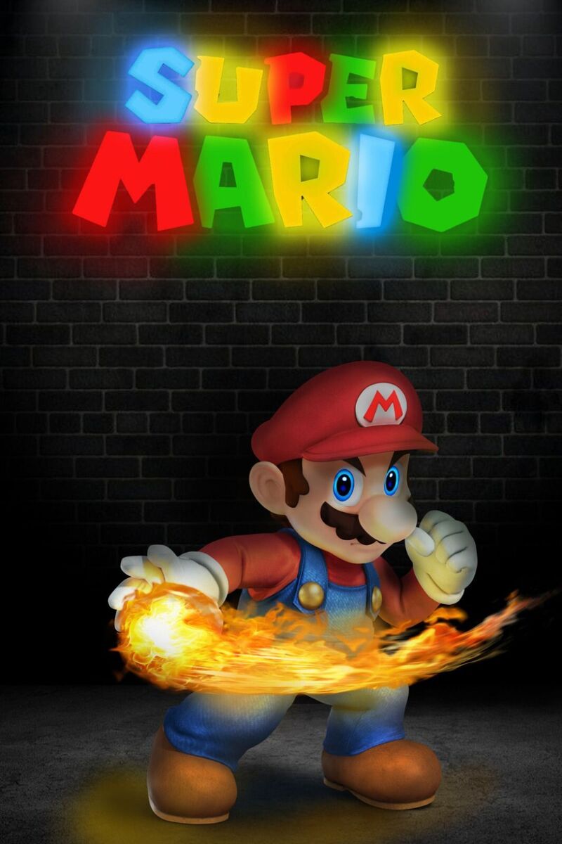 Super Mario Poster Wall Art Home Decor