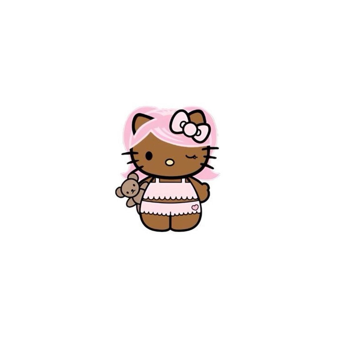 ᐠ - ˕ -マ в X: „black girl hello kitty