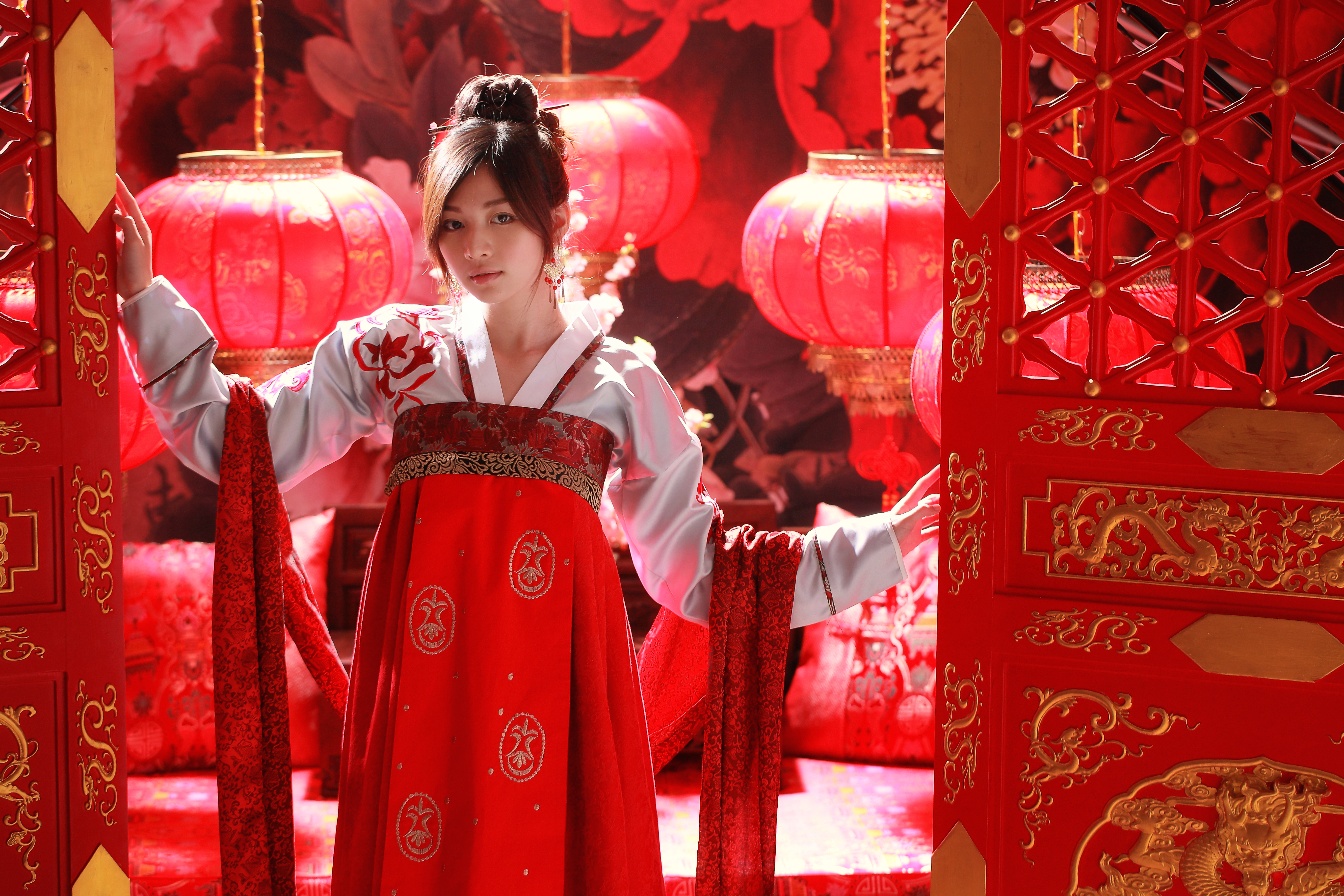 Asian Woman in National Dress