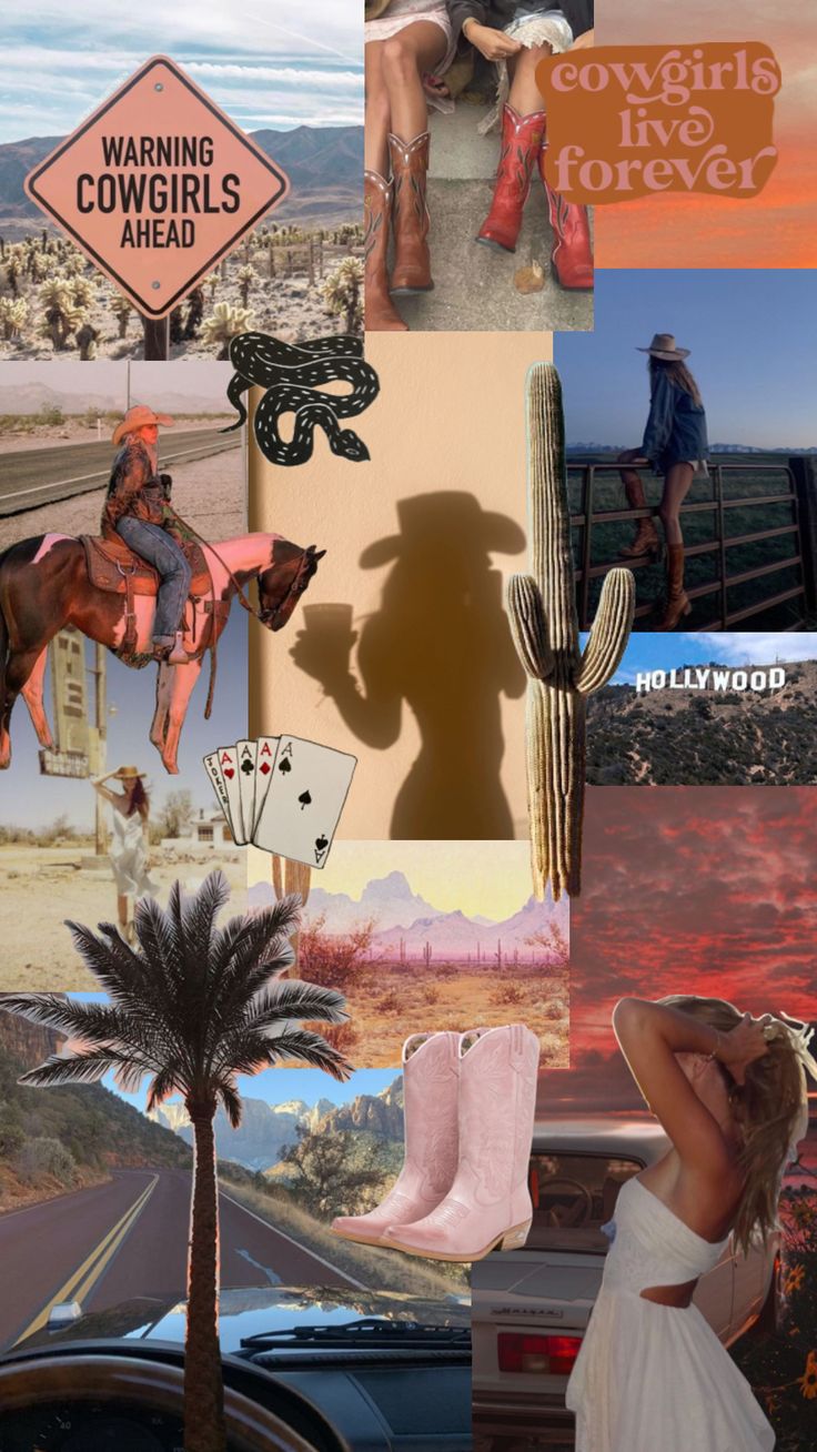 California Cowgirl #aesthetic #collage