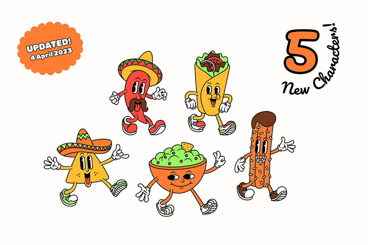 Flavor Frenzy Cartoon Characters