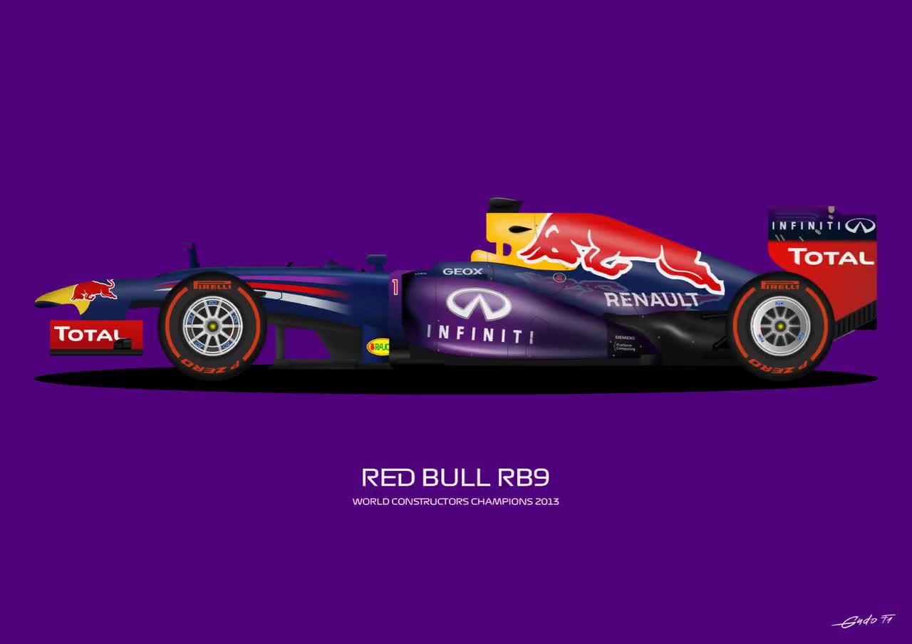 F1 Red Bull RB9, Sebastian Vettel Car