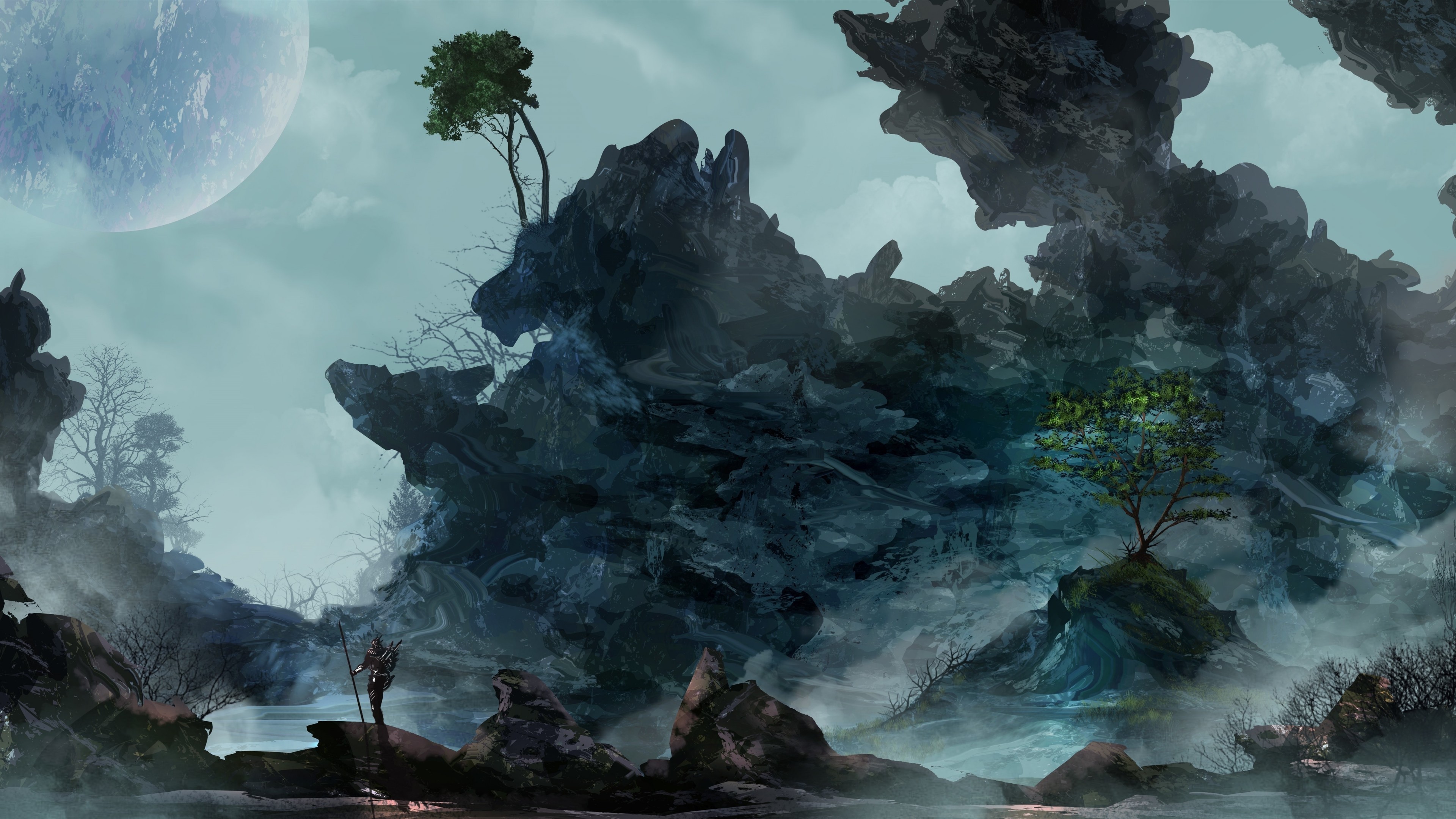 Fantasy Knight 4k Ultra HD Wallpaper