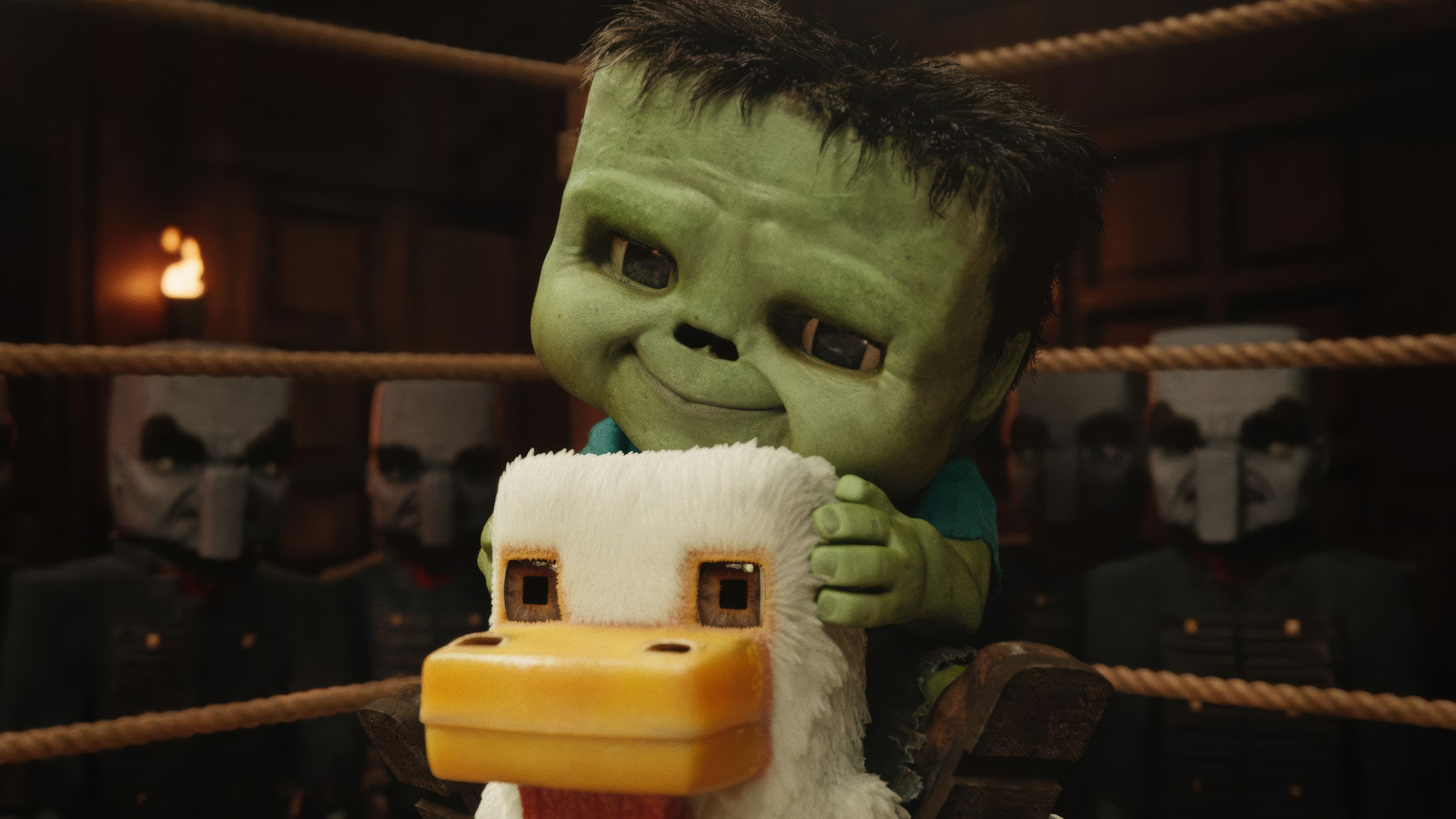 Minecraft Movie Chicken Jockey Zombie