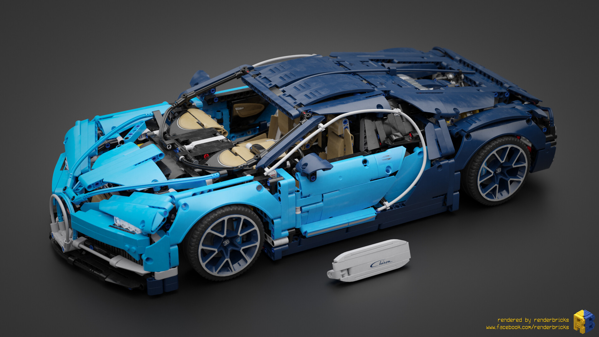 Technic 42083 Bugatti Chiron 4K