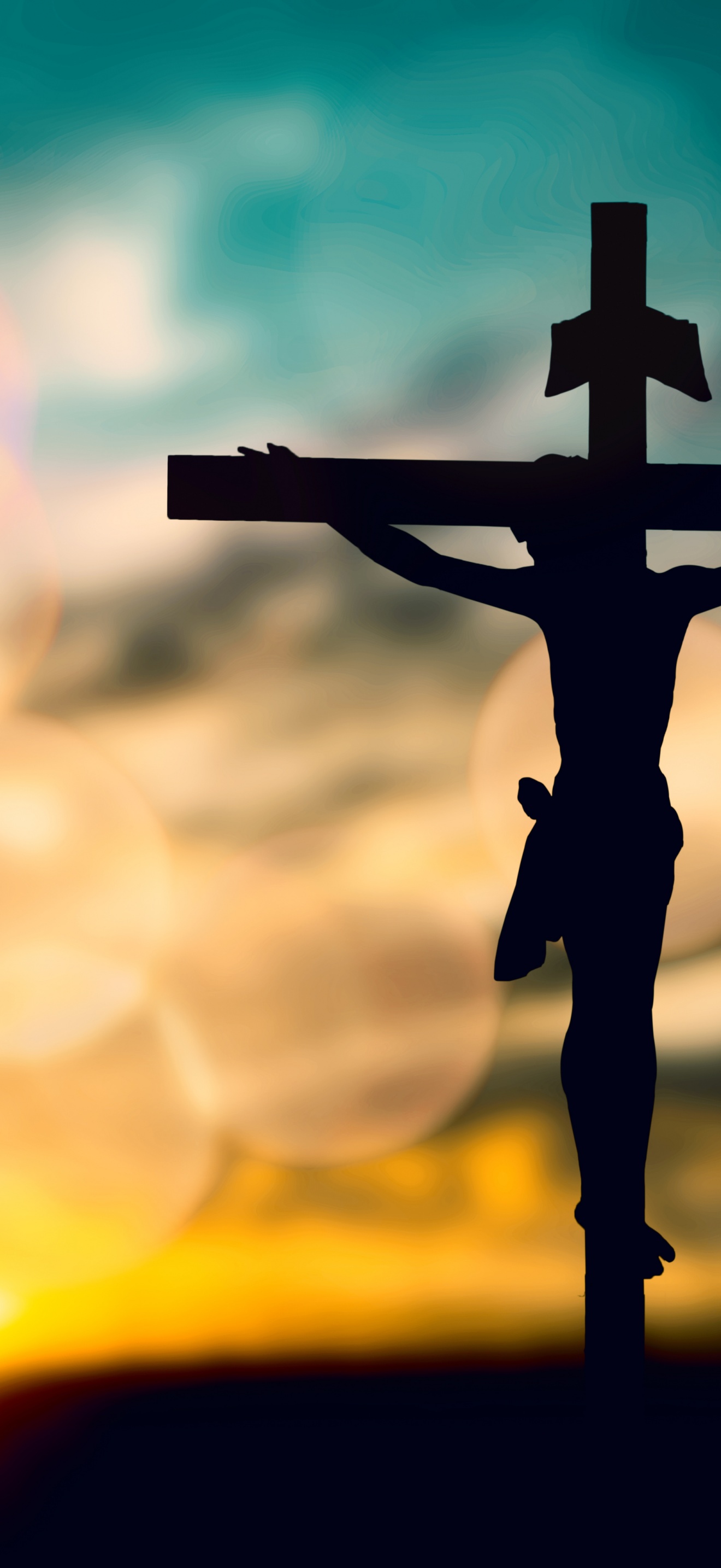 Jesus Cross Wallpaper 4K, Silhouette