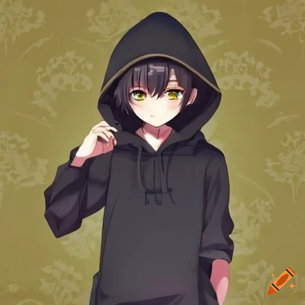 Anime boy with light brown eyes