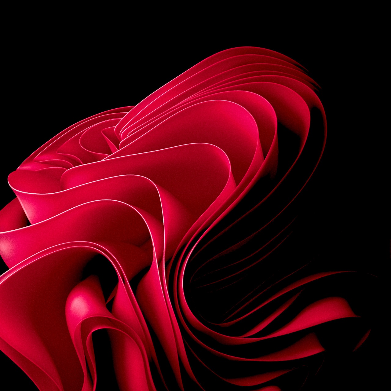 Windows 11 Wallpaper 4K, Red abstract