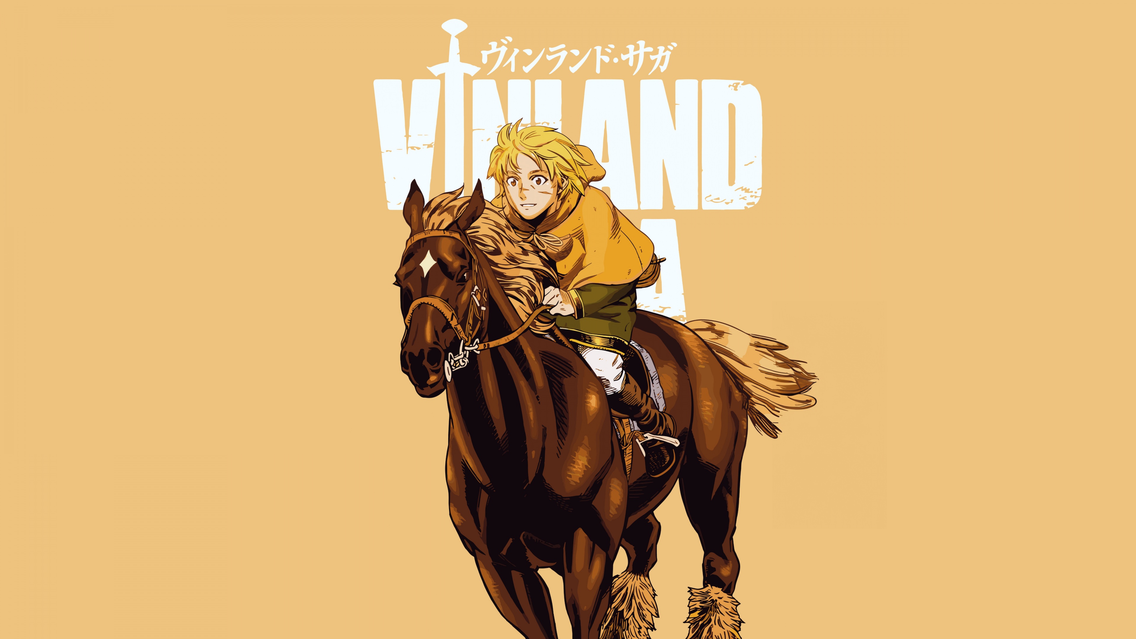 Vinland Saga Wallpaper 4K, Yellow