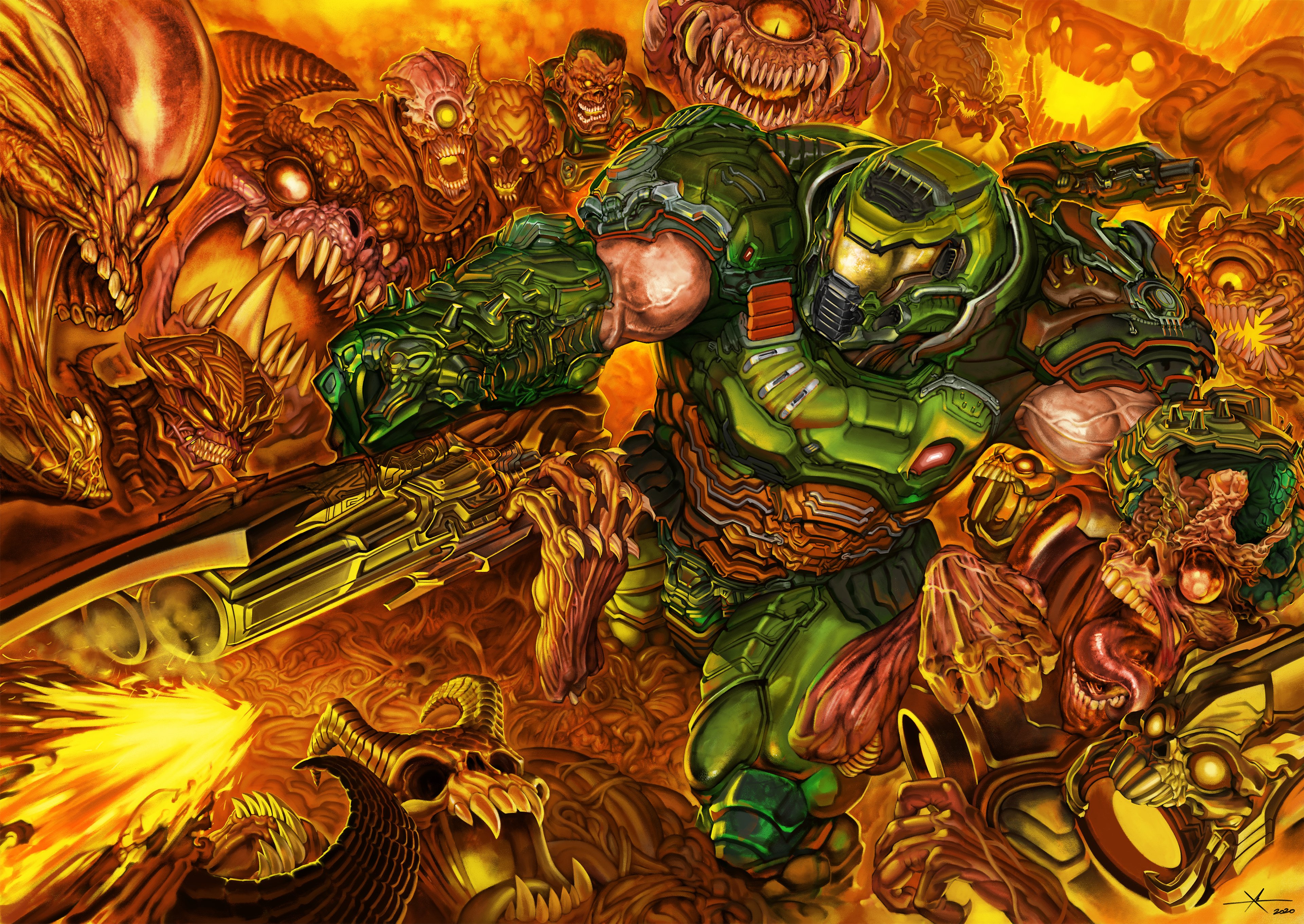 Game DOOM Eternal 4k Ultra HD Wallpaper