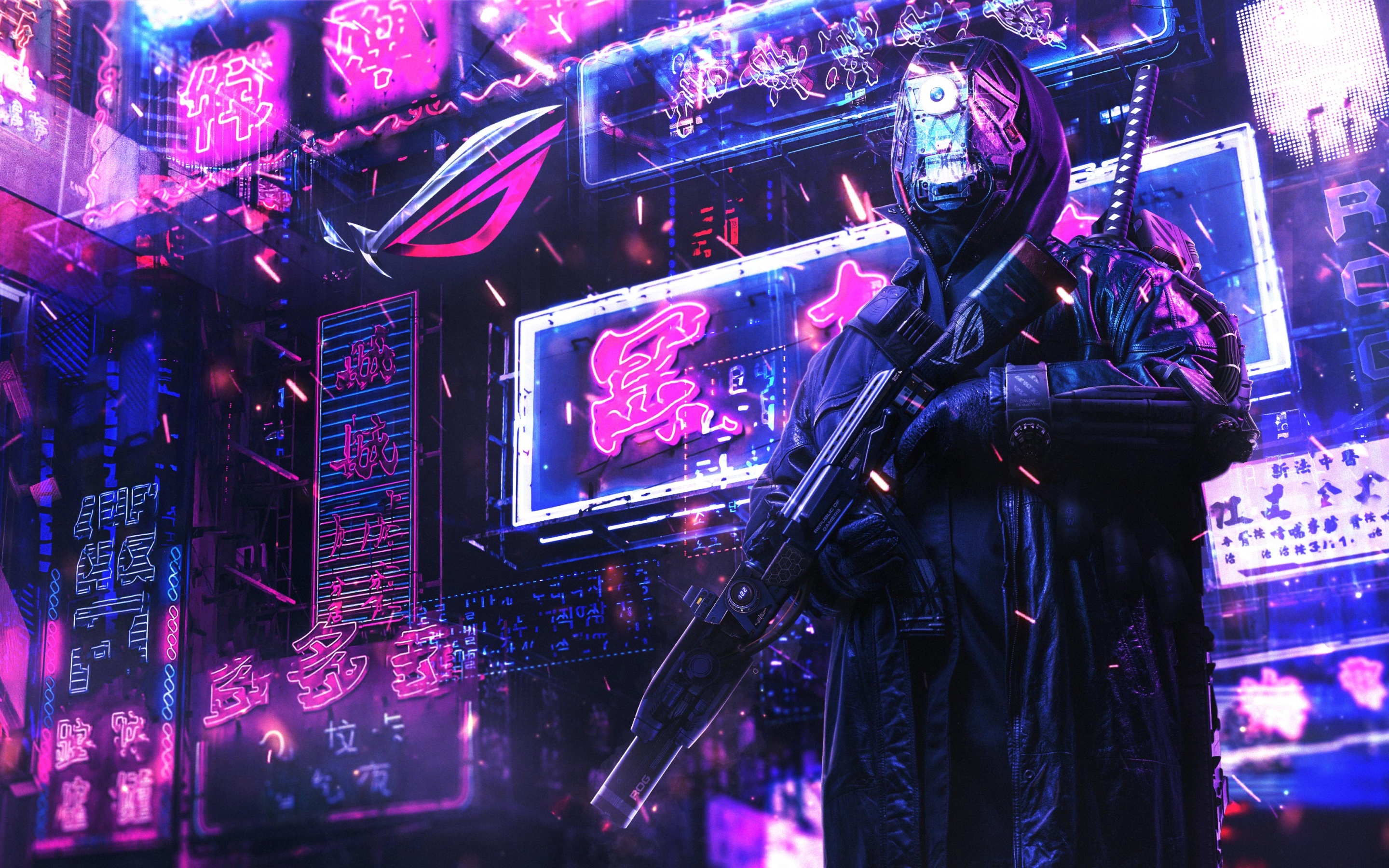 Cyberpunk Wallpaper 4K, Futuristic