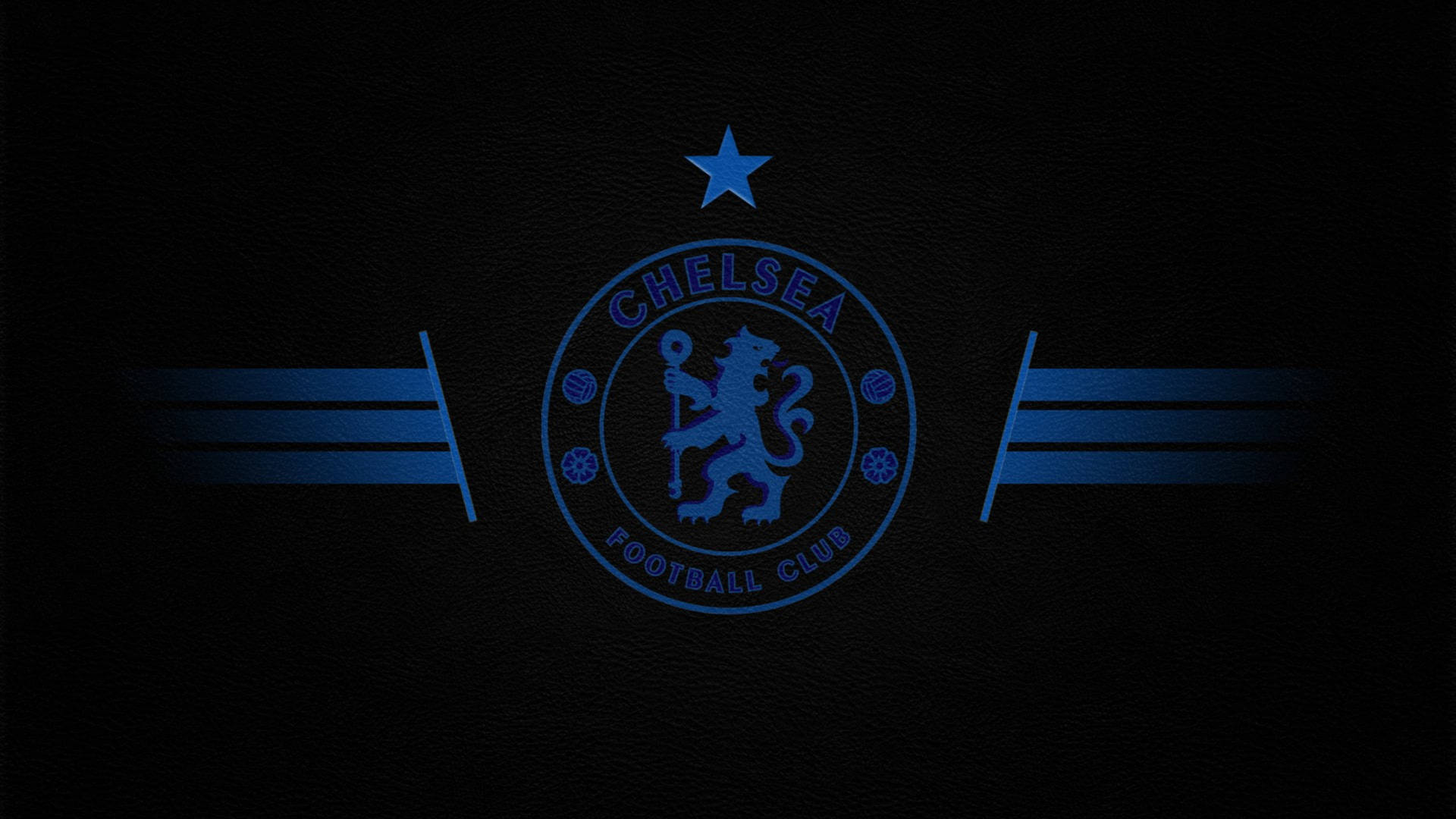 Download Chelsea FC Emblem in Vibrant Blue Wallpaper