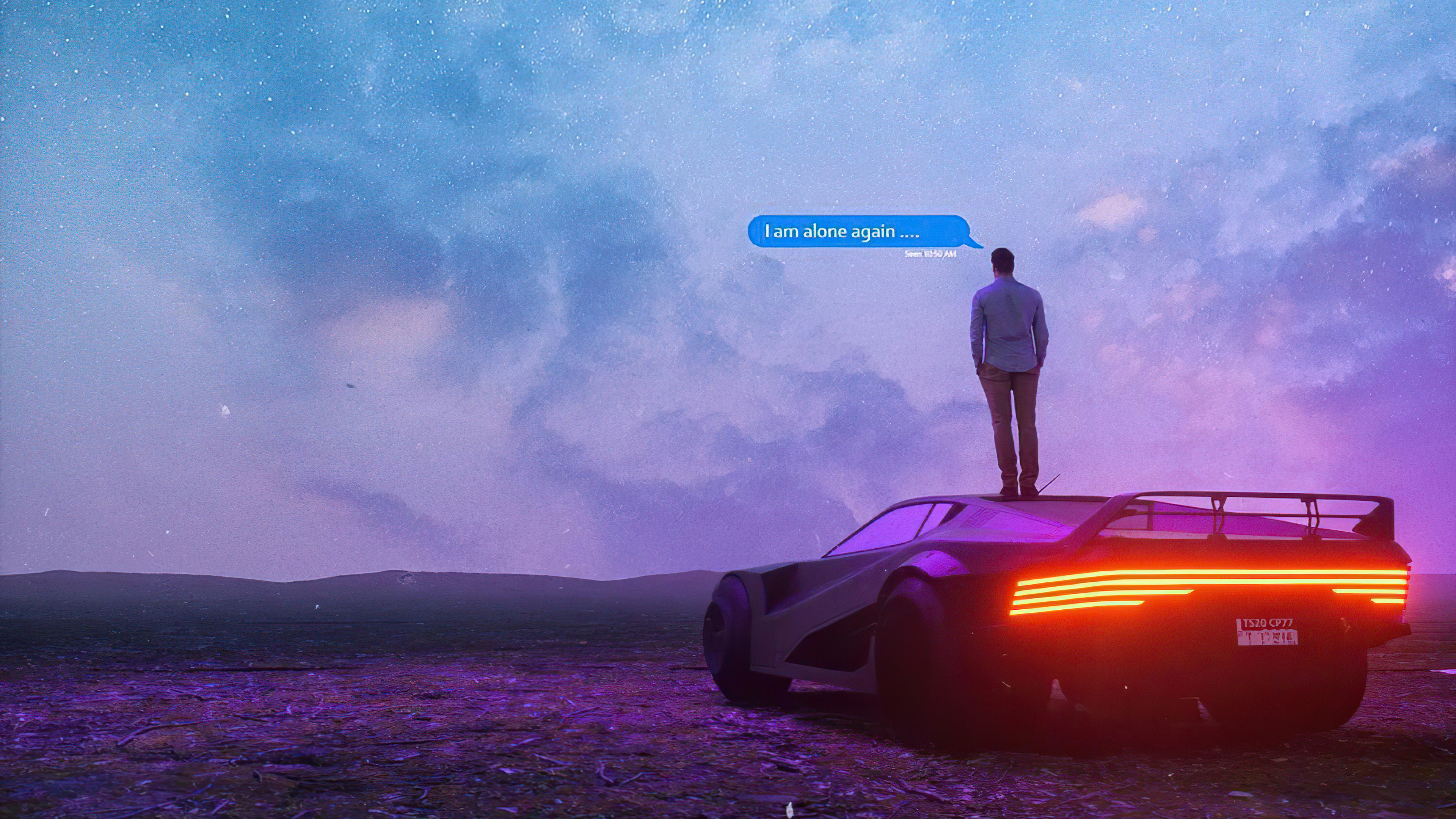 Retro Cyberpunk Alone Boy 4k 4k