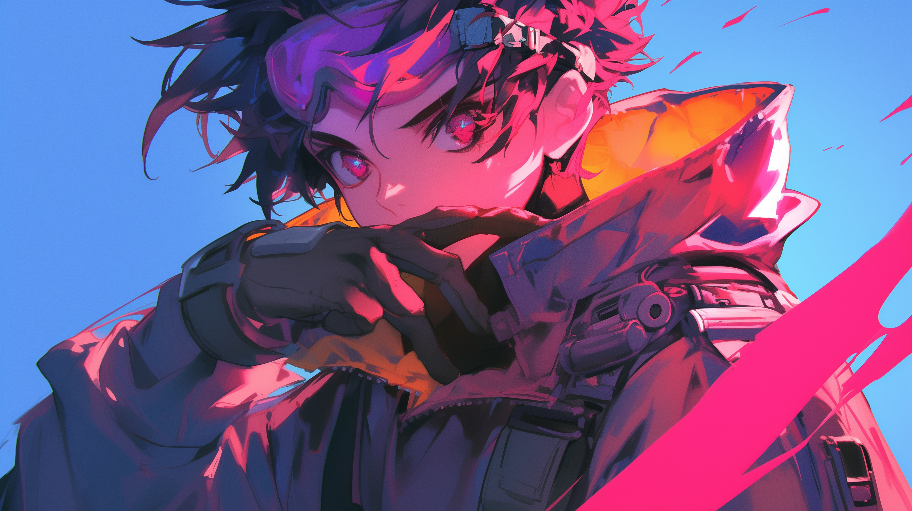 Cyberpunk Anime Boy HD