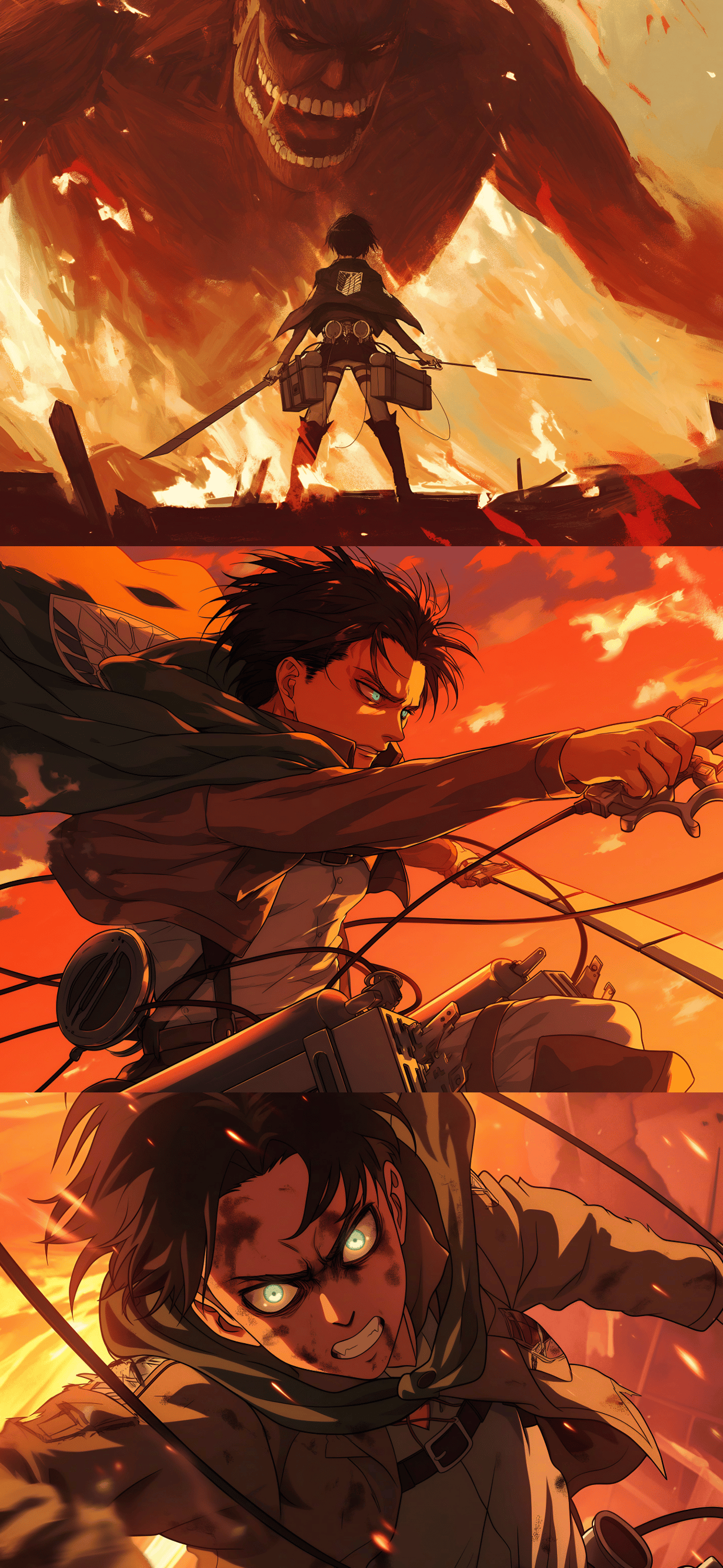 Attack on Titan HD Wallpaper 4k iPhone