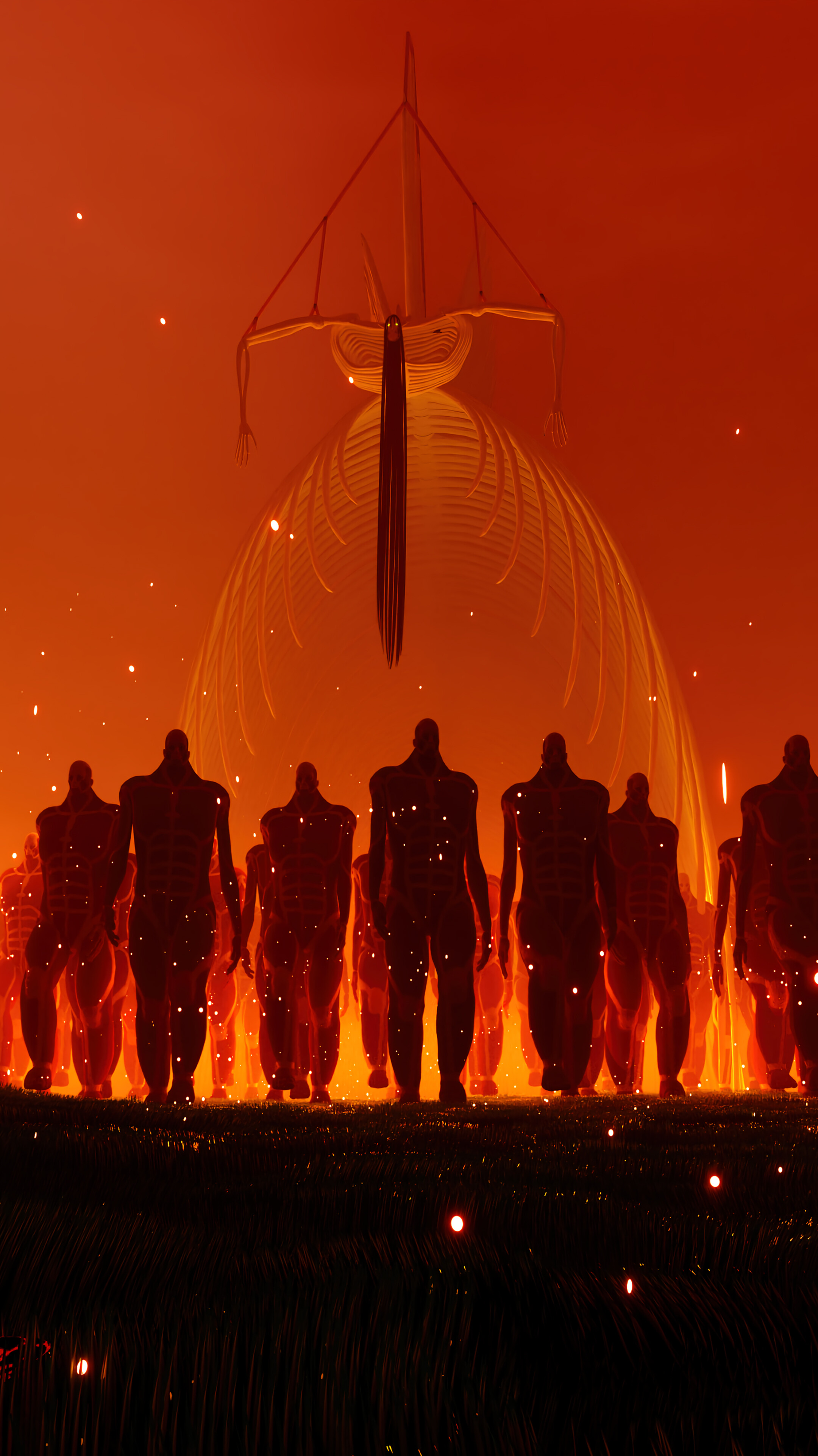 Attack on Titan Founding Titan 4K