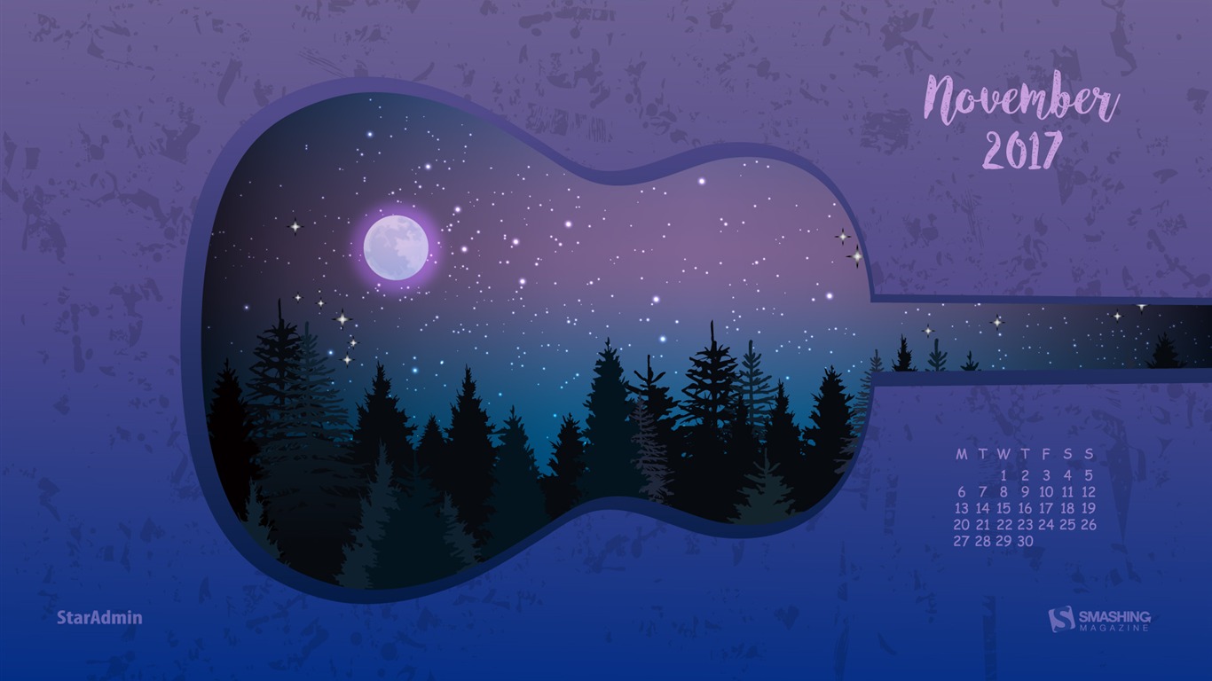 Nature November 2017 Calendar Wallpaper