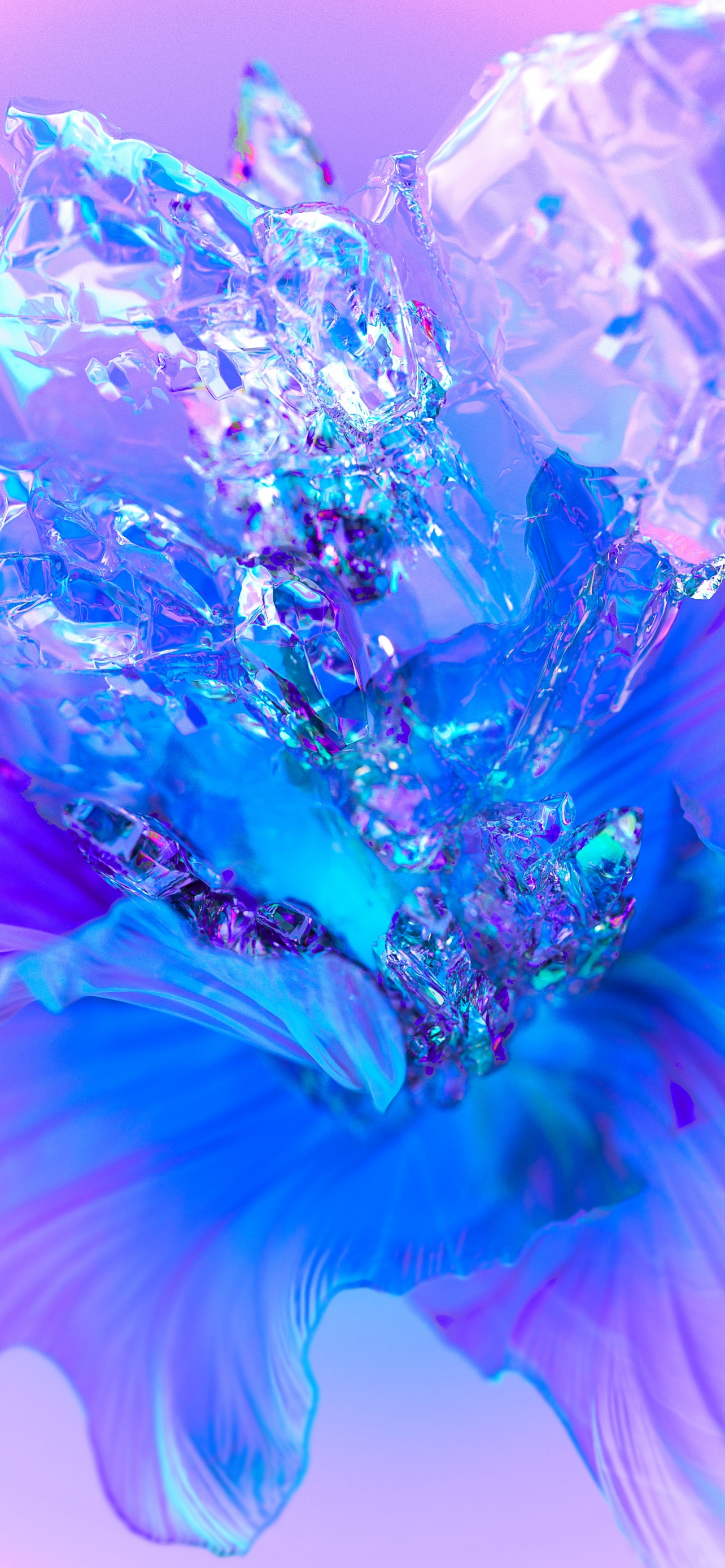 Purple Flower Wallpaper 4K, Digital Art