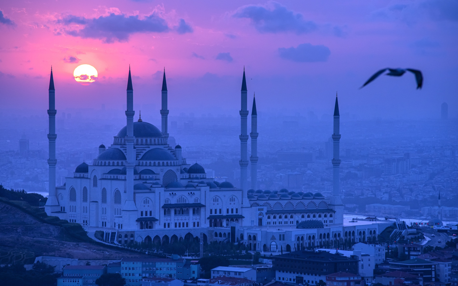 Blue Mosque Wallpaper 4K, Turkey